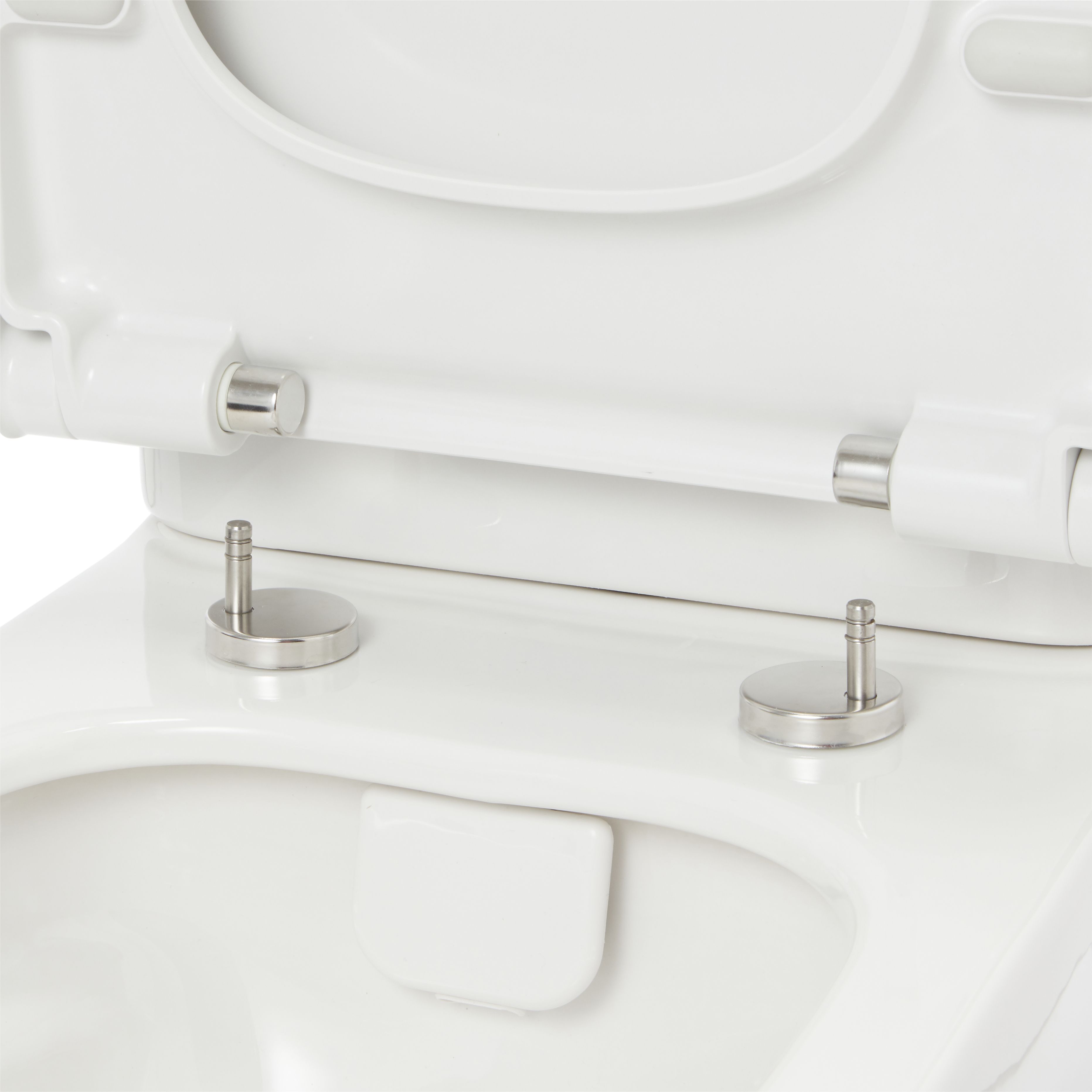 GoodHome Malo White Close-coupled Floor-mounted Toilet & full pedestal basin (W)380mm (H)830mm