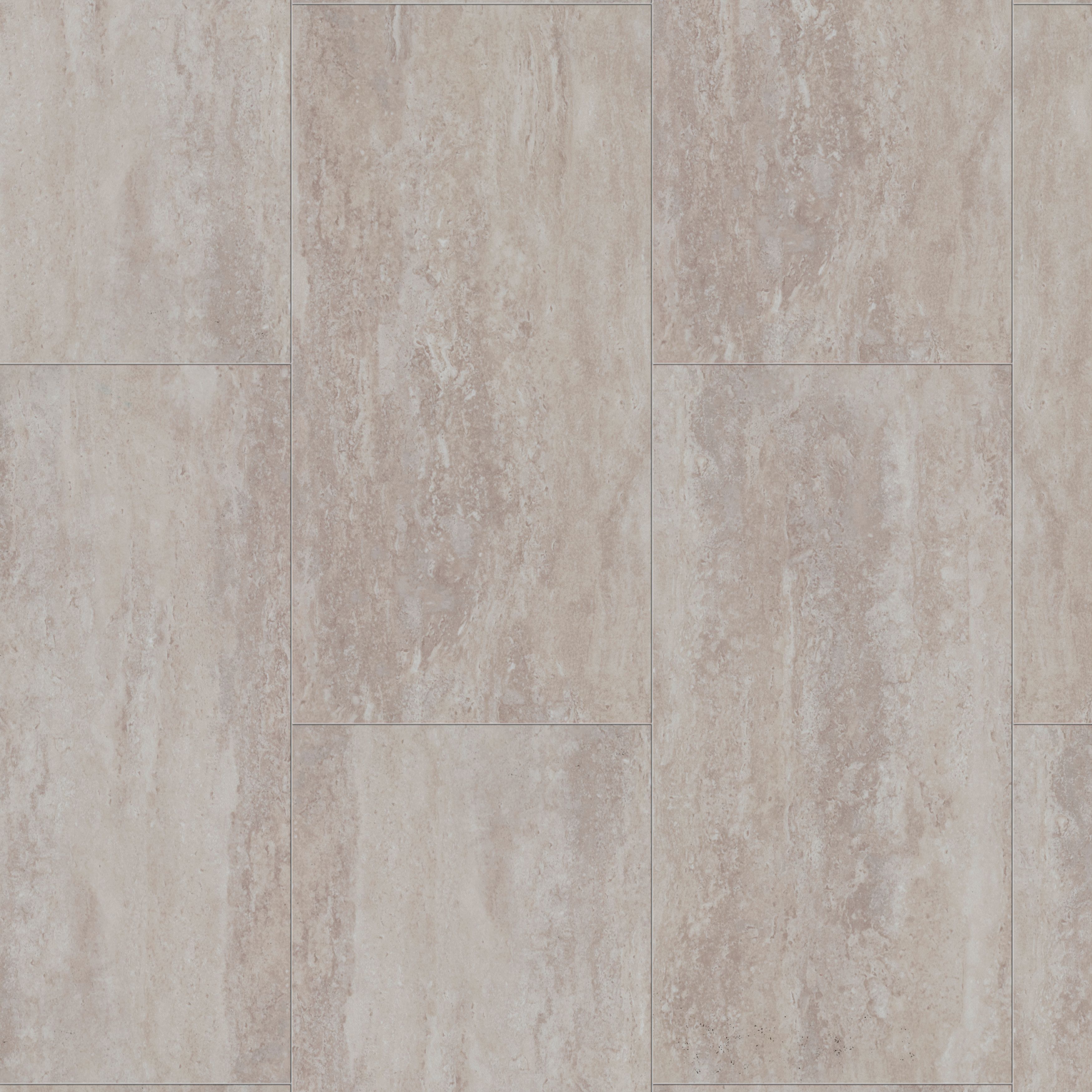 GoodHome Mambo Beige Natural Travertine effect Click vinyl Flooring Sample