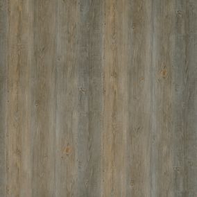 GoodHome Mambo Brown & Blue Distressed Wood effect Click vinyl Plank Sample