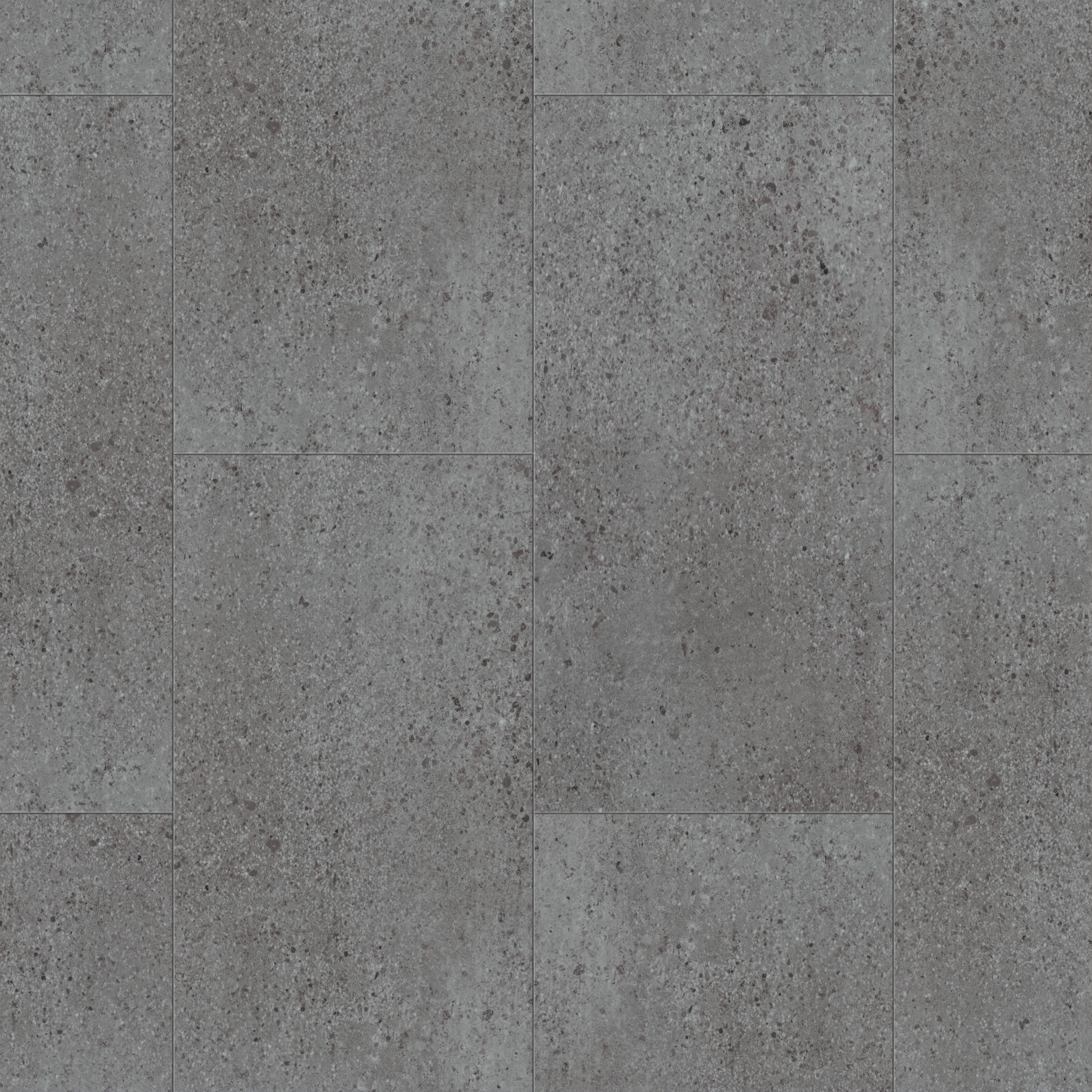 GoodHome Mambo Grey Granite Concrete effect Textured Click vinyl Tile, 2.23m²