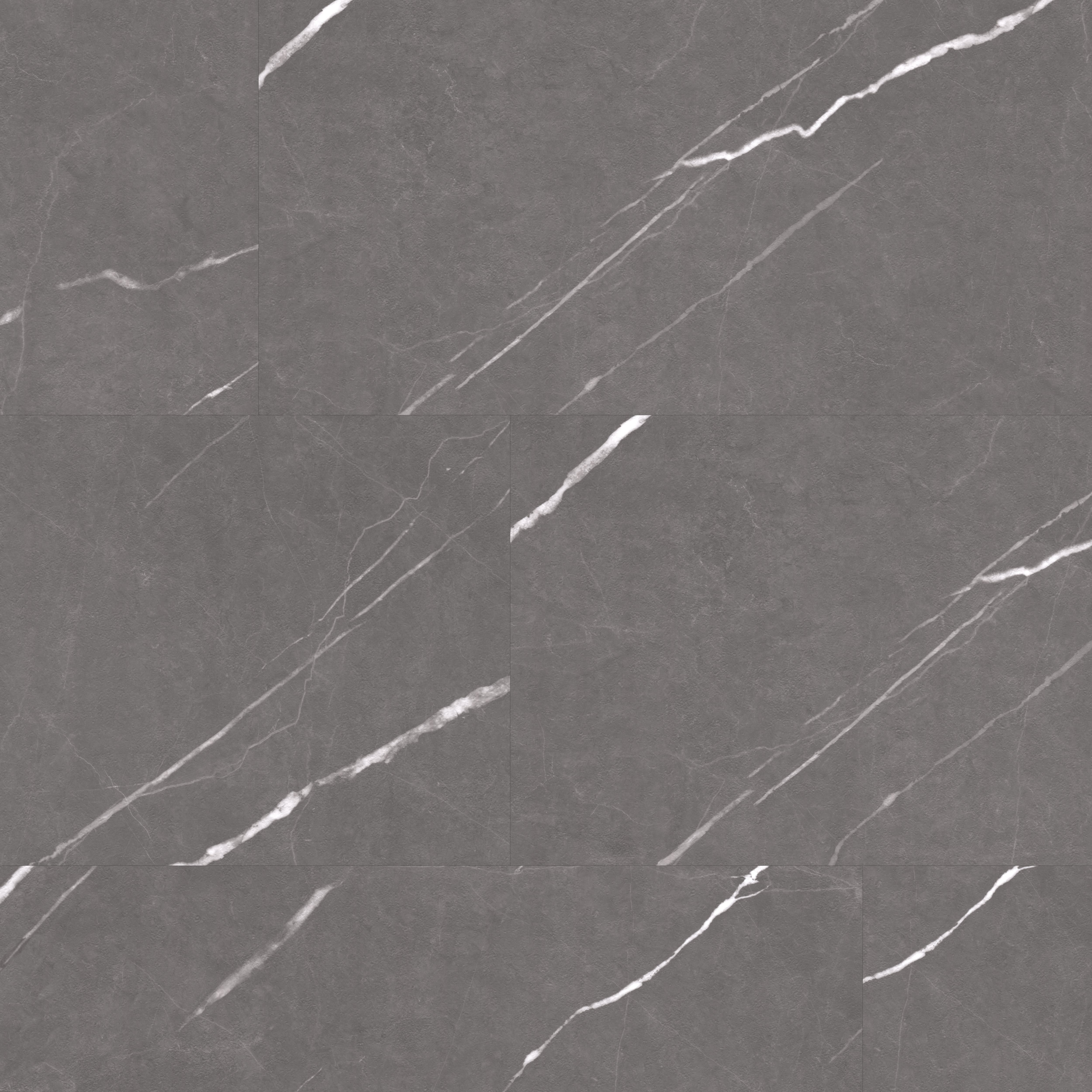GoodHome Mambo Grey Natural Marble effect Textured Click vinyl Tile Sample