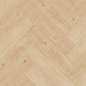 GoodHome Mambo Lulea Knotted Wood effect Click vinyl Plank Sample