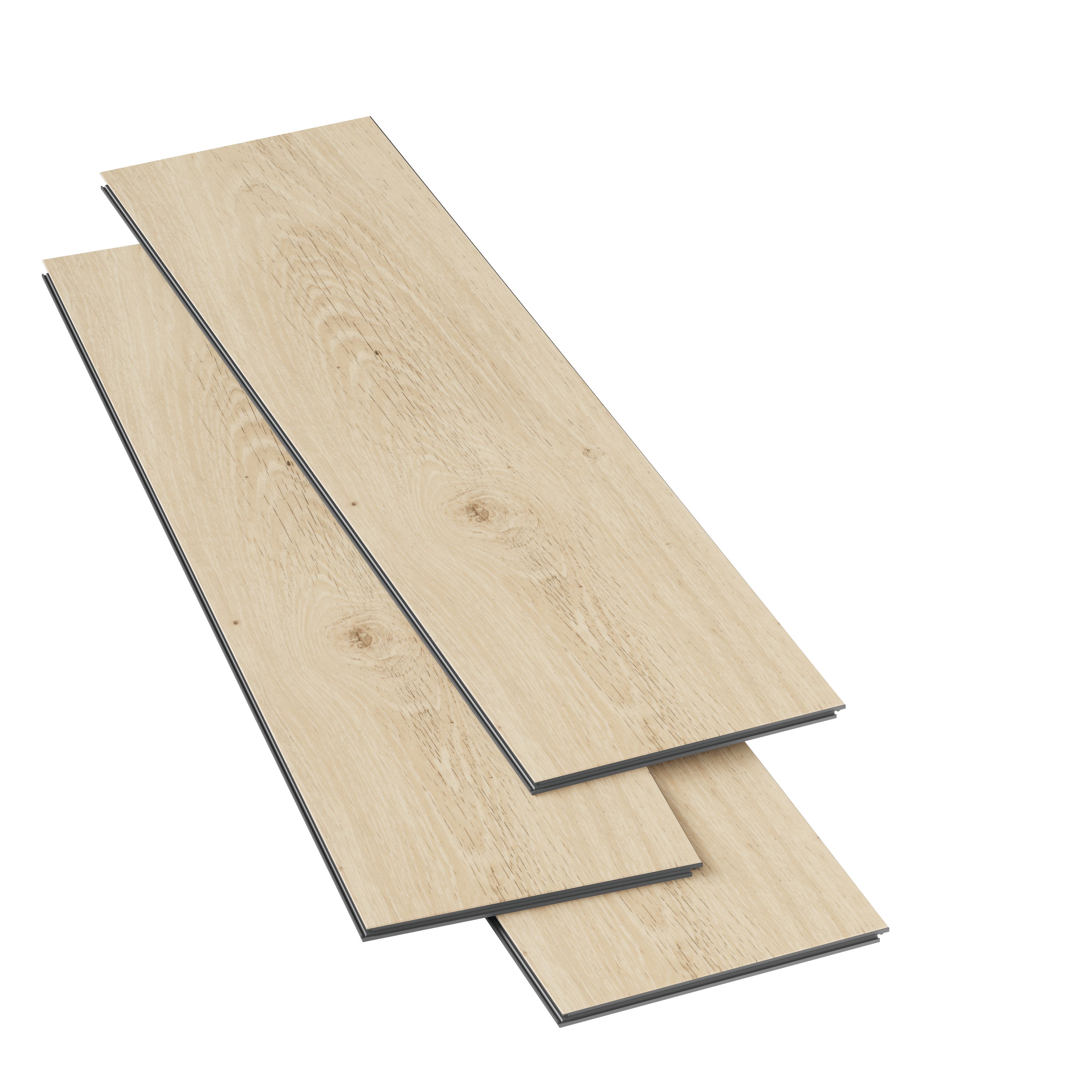 GoodHome Mambo Lulea Knotted Wood effect Synchronic Click vinyl Plank Sample
