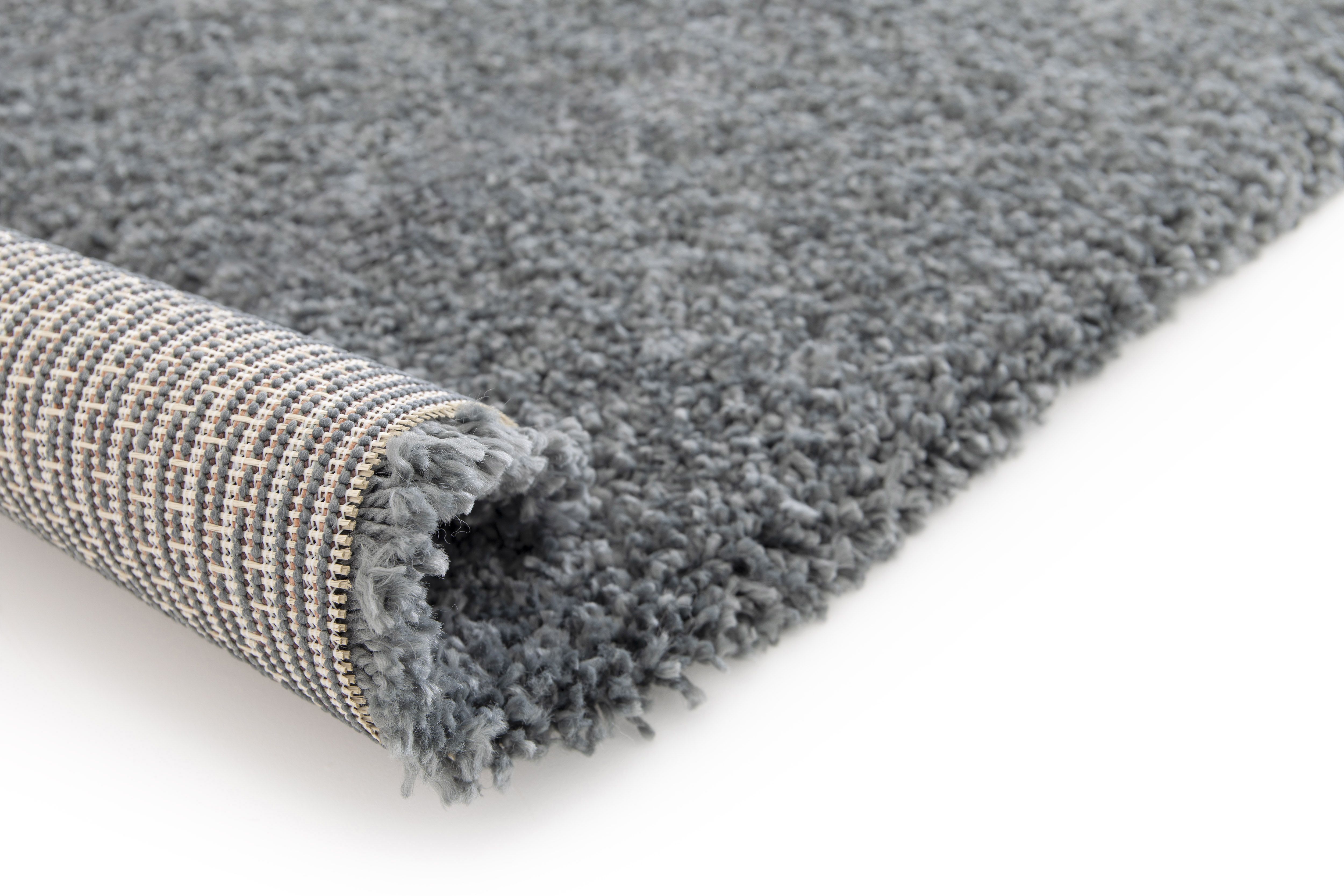 GoodHome Manzo Grey Rug 170cmx120cm