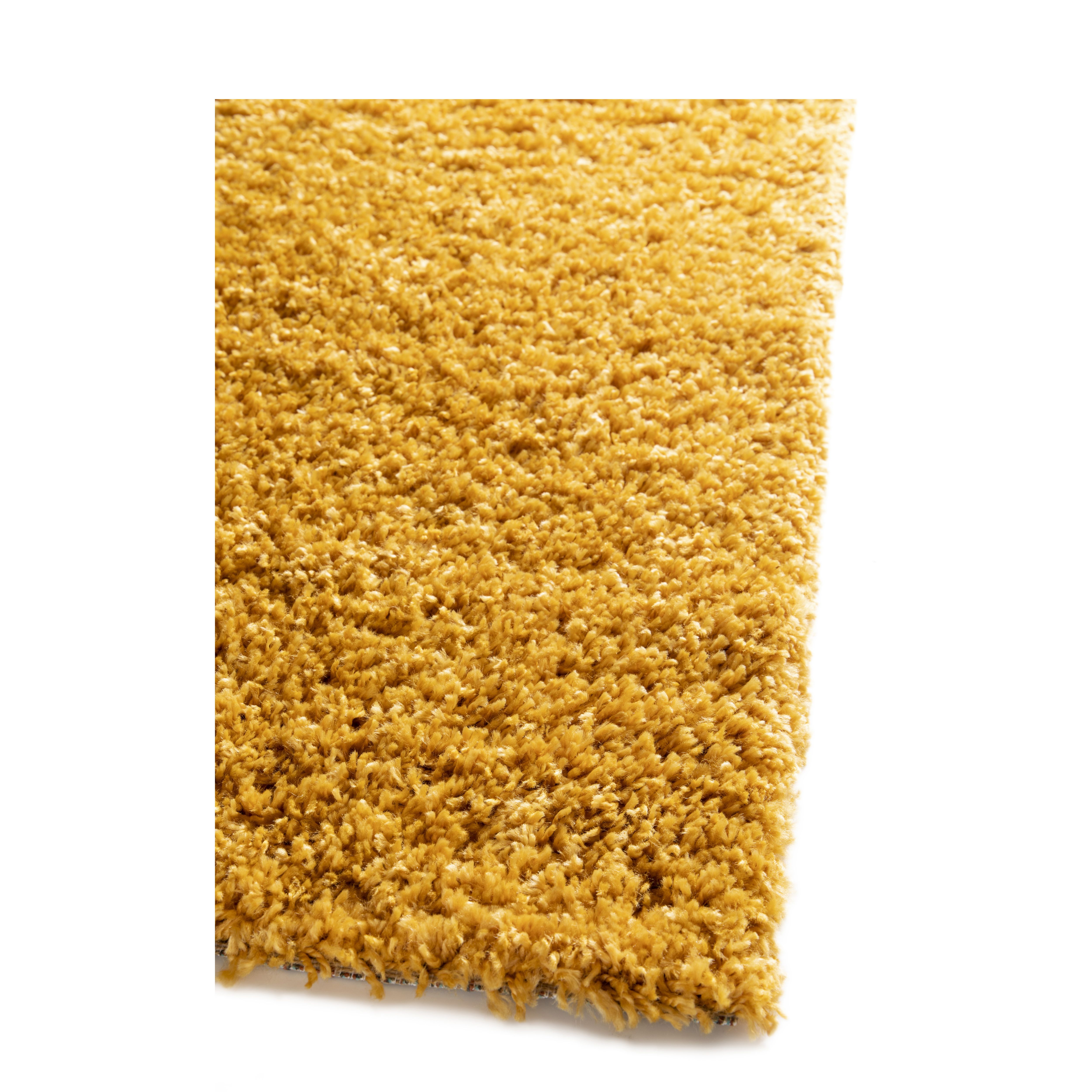 GoodHome Manzo Yellow Rug 170cmx120cm