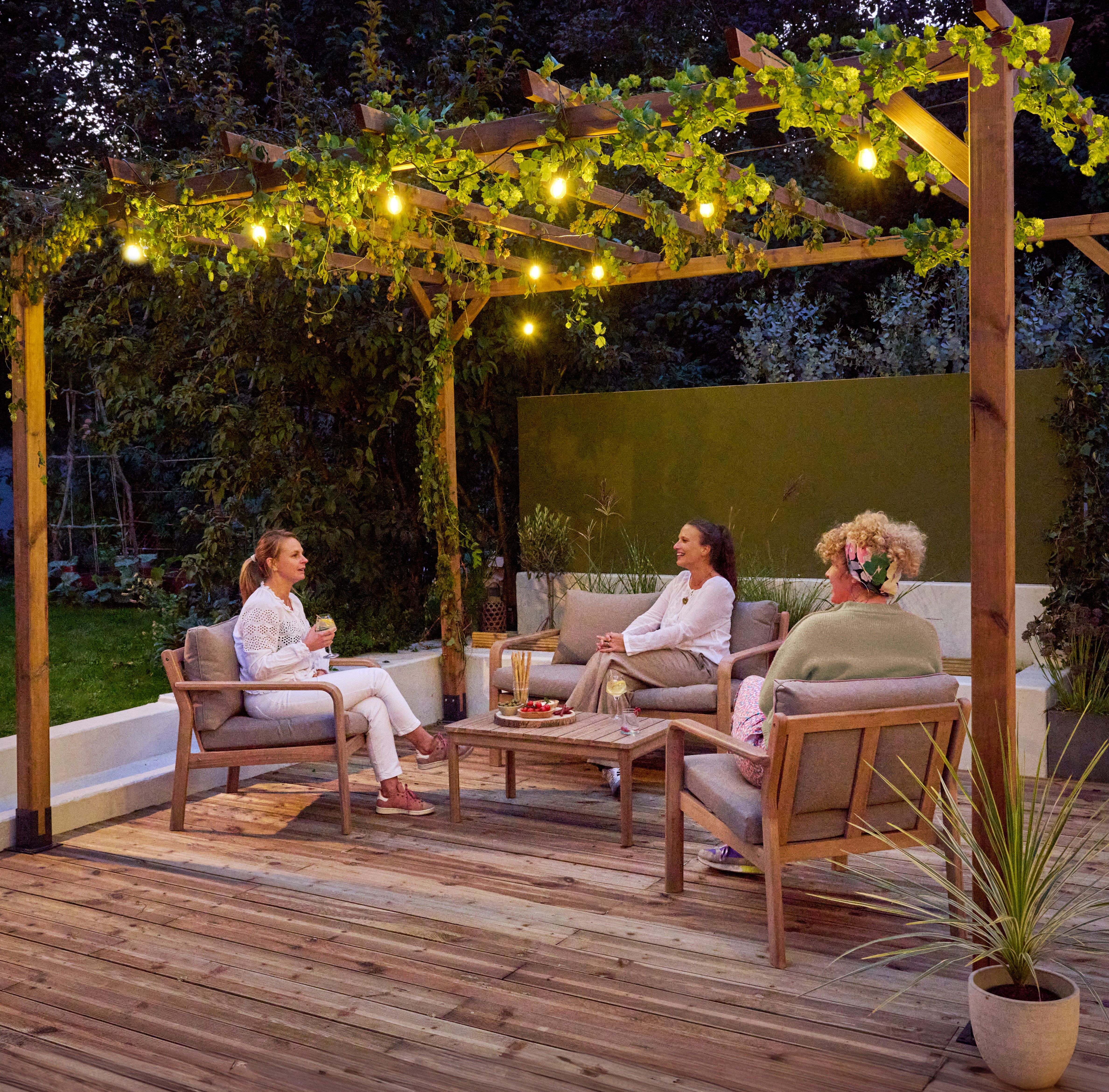 GoodHome Marazion Mains-powered (plug-in) Warm white 10 LED Indoor & outdoor String lights