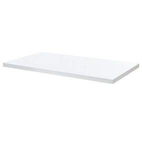 GoodHome Marloes Gloss White Chipboard Worktop (T) 2.8cm x (L) 60cm x (W) 60cm