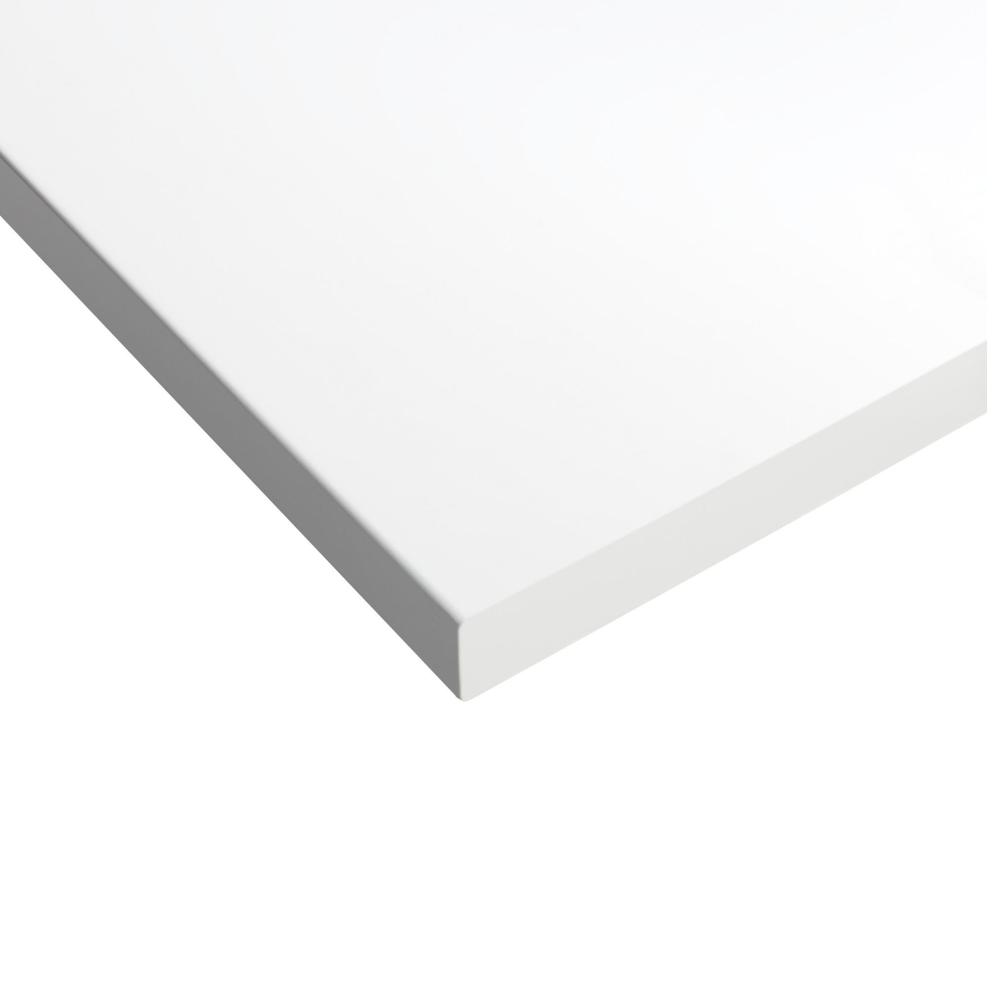 GoodHome Marloes Gloss White Chipboard Worktop (T) 2.8cm x (L) 60cm x (W) 60cm