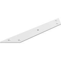 GoodHome Marlow White Aluminium Shelving bracket (L)197.2mm (D)2mm, Pack of 2