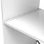 GoodHome Marlow White Aluminium Shelving bracket (L)500mm (D)22.5mm, Pack of 2