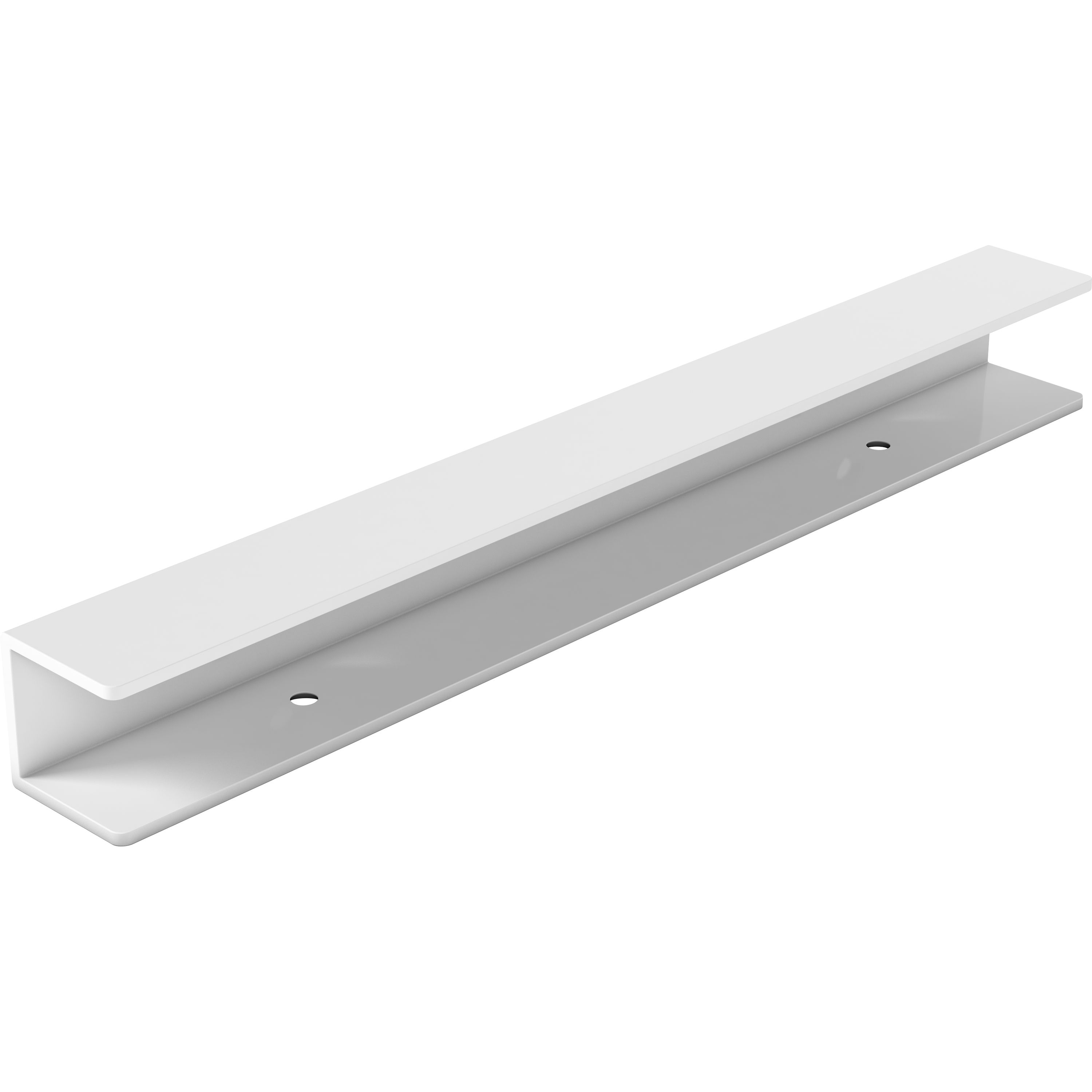 GoodHome Marlow White Powdercoated Aluminium Shelving bracket (L)200mm