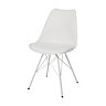 GoodHome Marula White Chair (H)840mm (W)480mm (D)530mm
