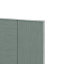GoodHome Matt Green Painted Wood Effect Shaker Drawer front (W)800mm, Pack of 3