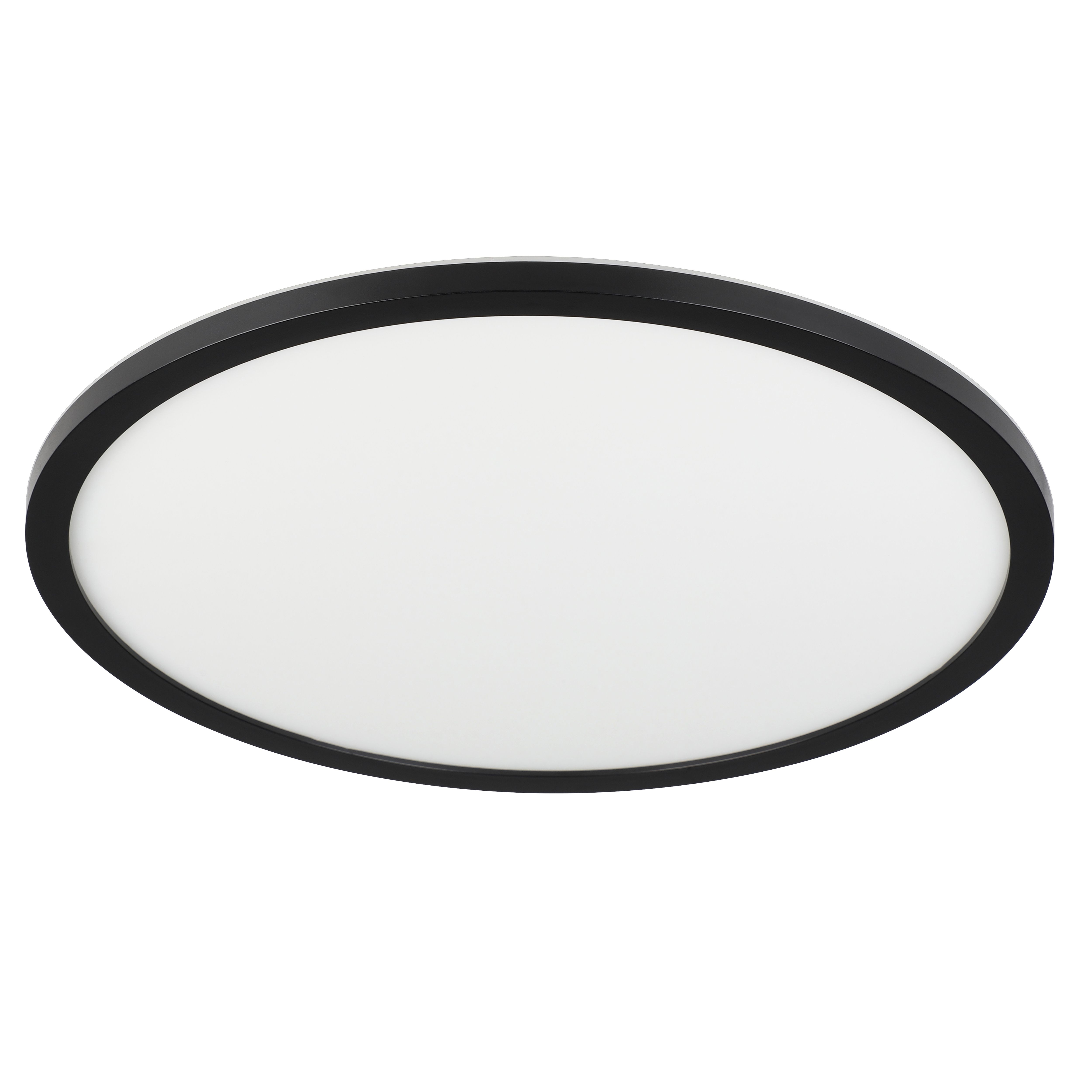 GoodHome Matt Plastic Black LED Ceiling light