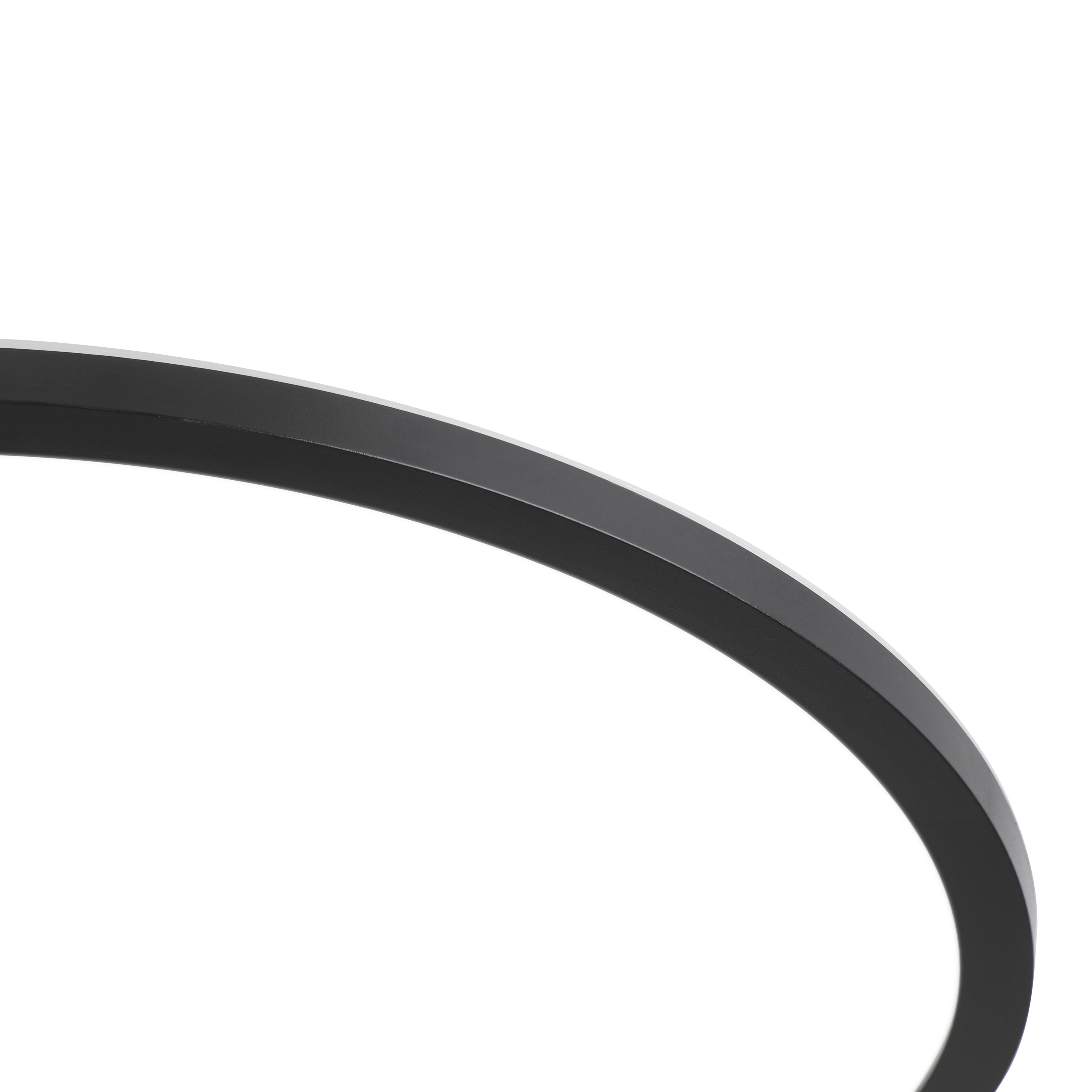GoodHome Matt Plastic Black LED Ceiling light