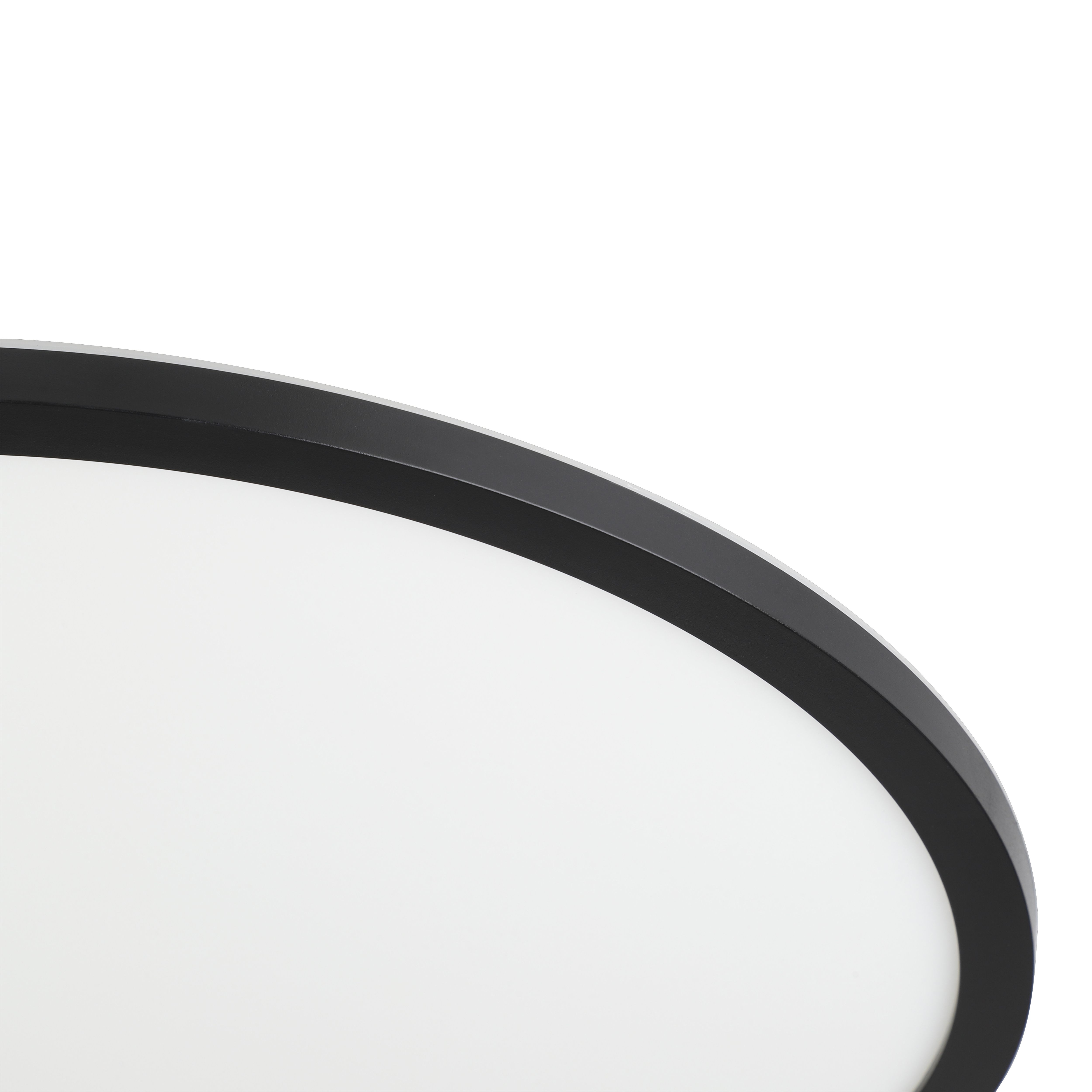 GoodHome Matt Plastic Black LED Ceiling light