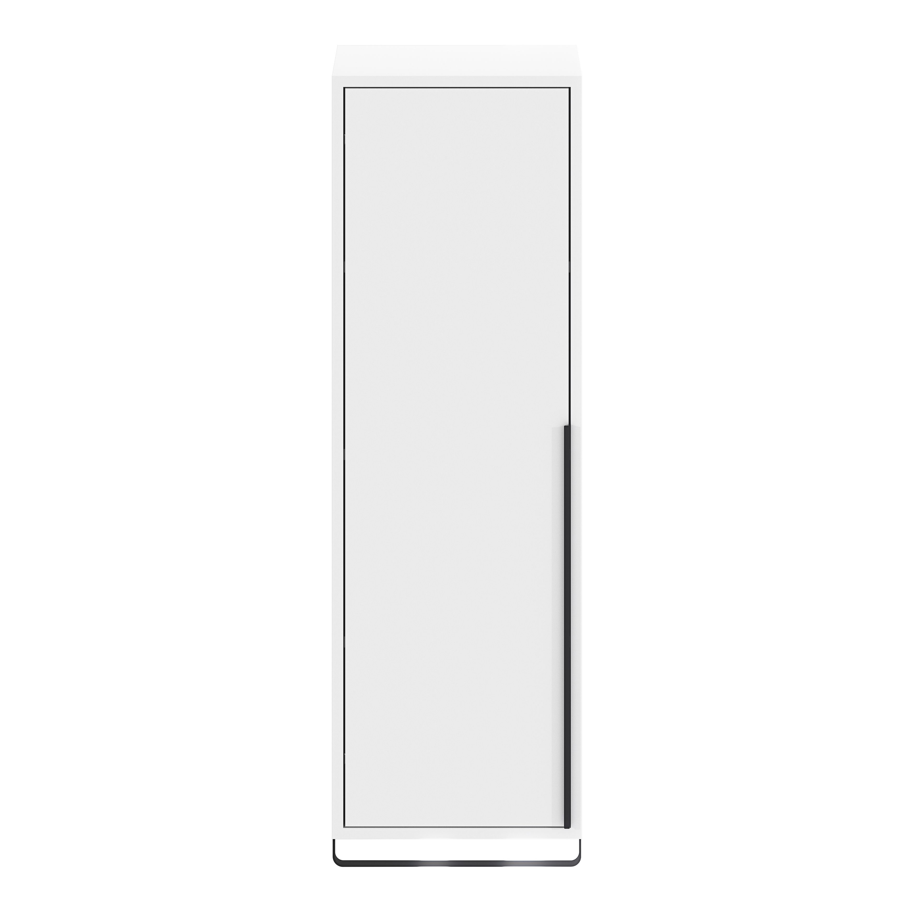 GoodHome Maza Slimline Matt White Single Bathroom Column cabinet (H)115cm (W)36cm