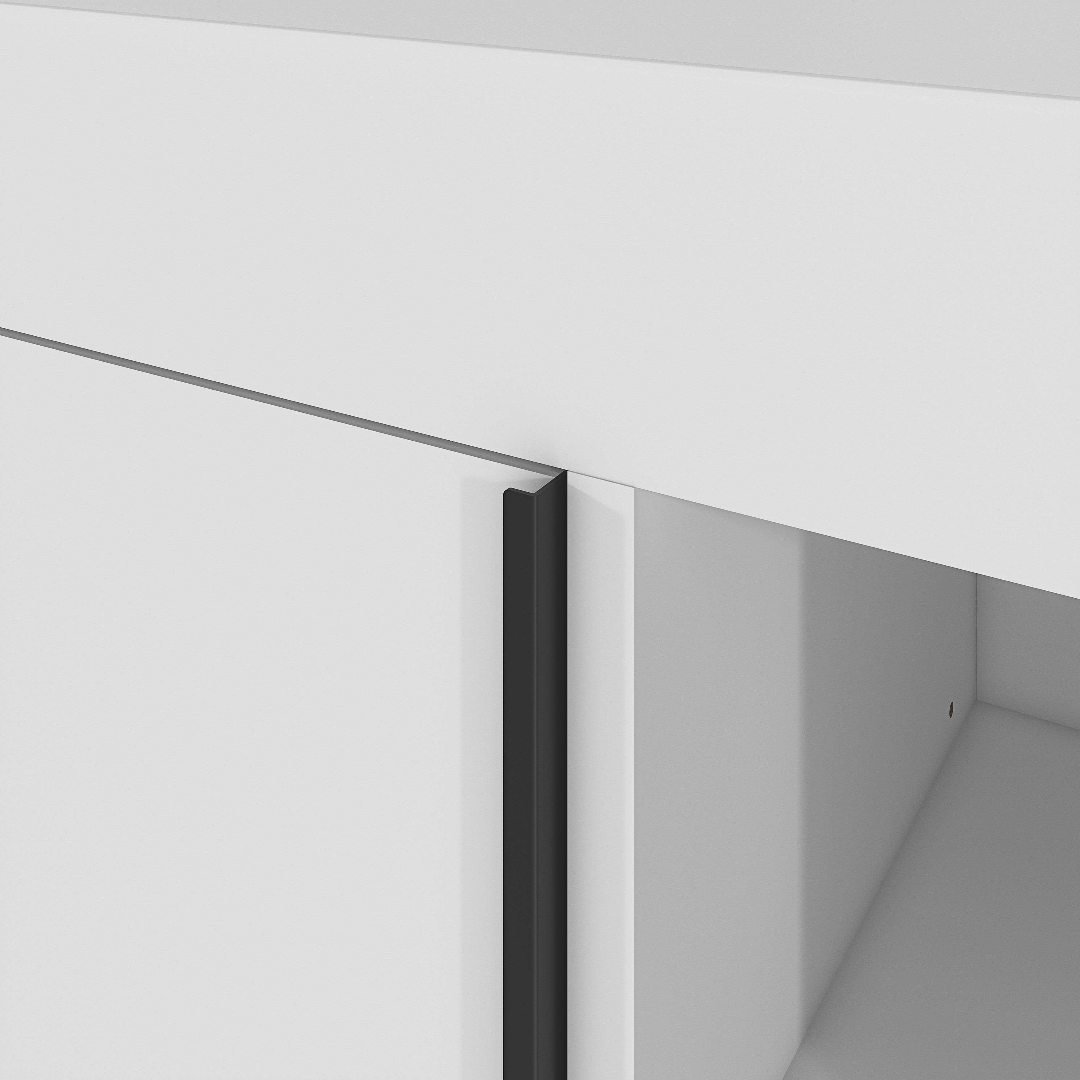 GoodHome Maza Standard Matt White Single Wall-mounted Bathroom Cabinet (H)82cm (W)60cm