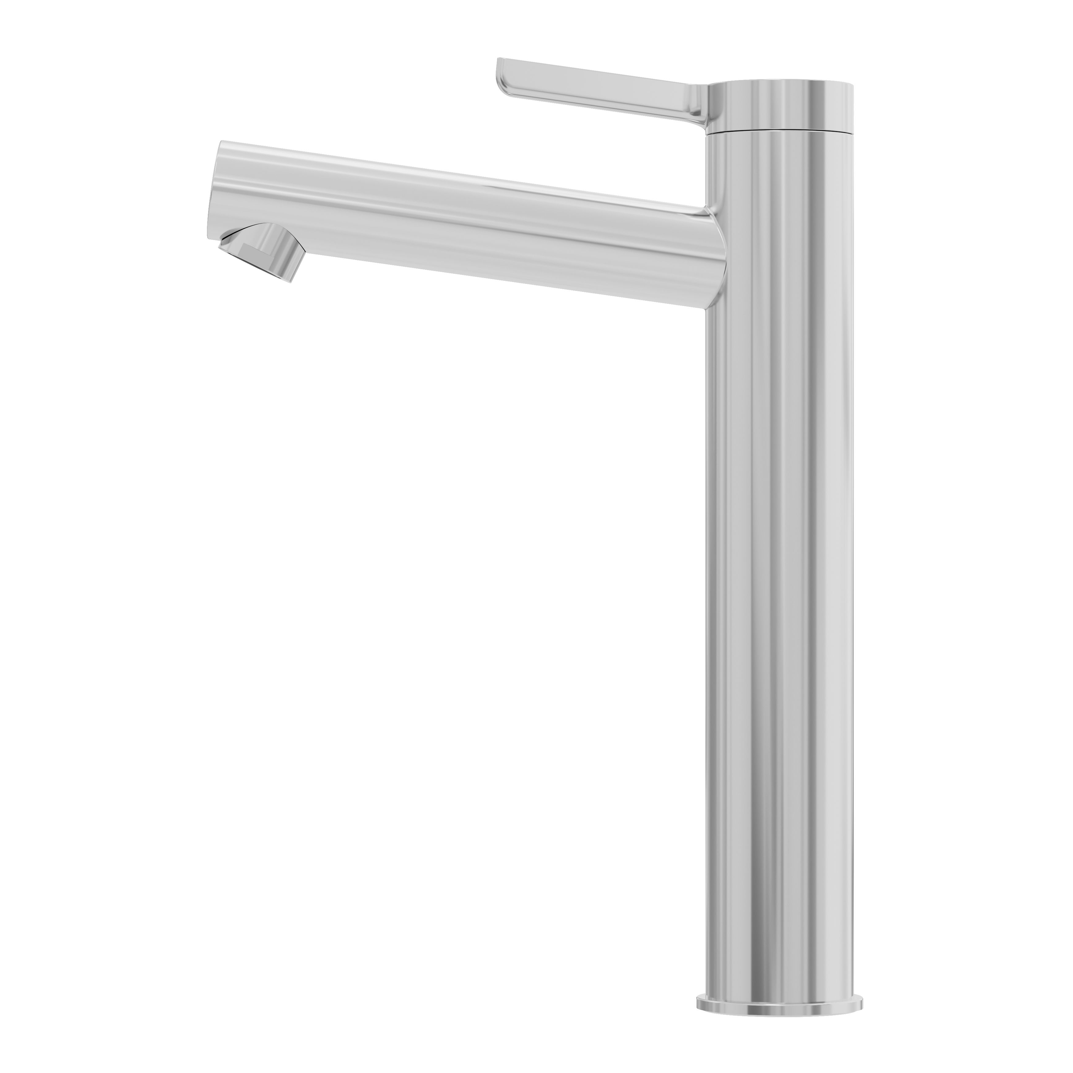 GoodHome Maza XL Chrome effect Round Basin Mixer Tap
