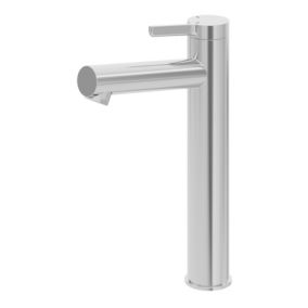 GoodHome Maza XL Gloss Chrome effect Round Manual Basin Mixer Tap