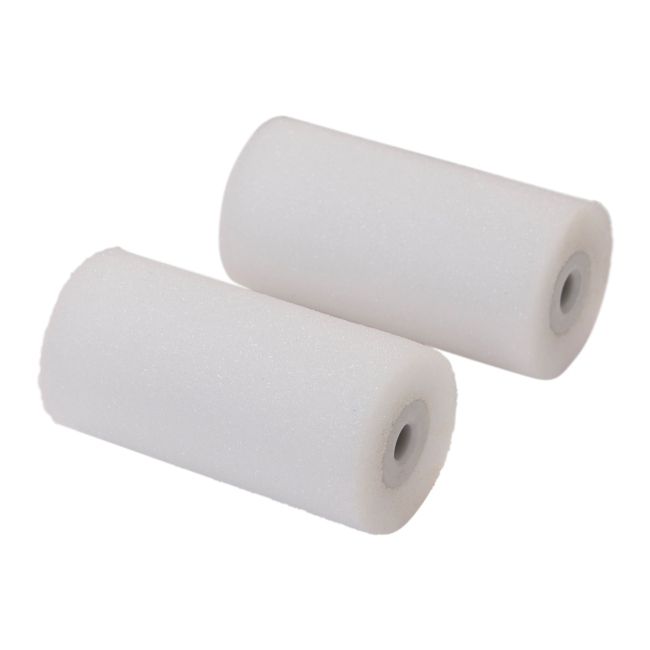 Image of GoodHome Medium Pile Foam Roller sleeve, Pack of 2