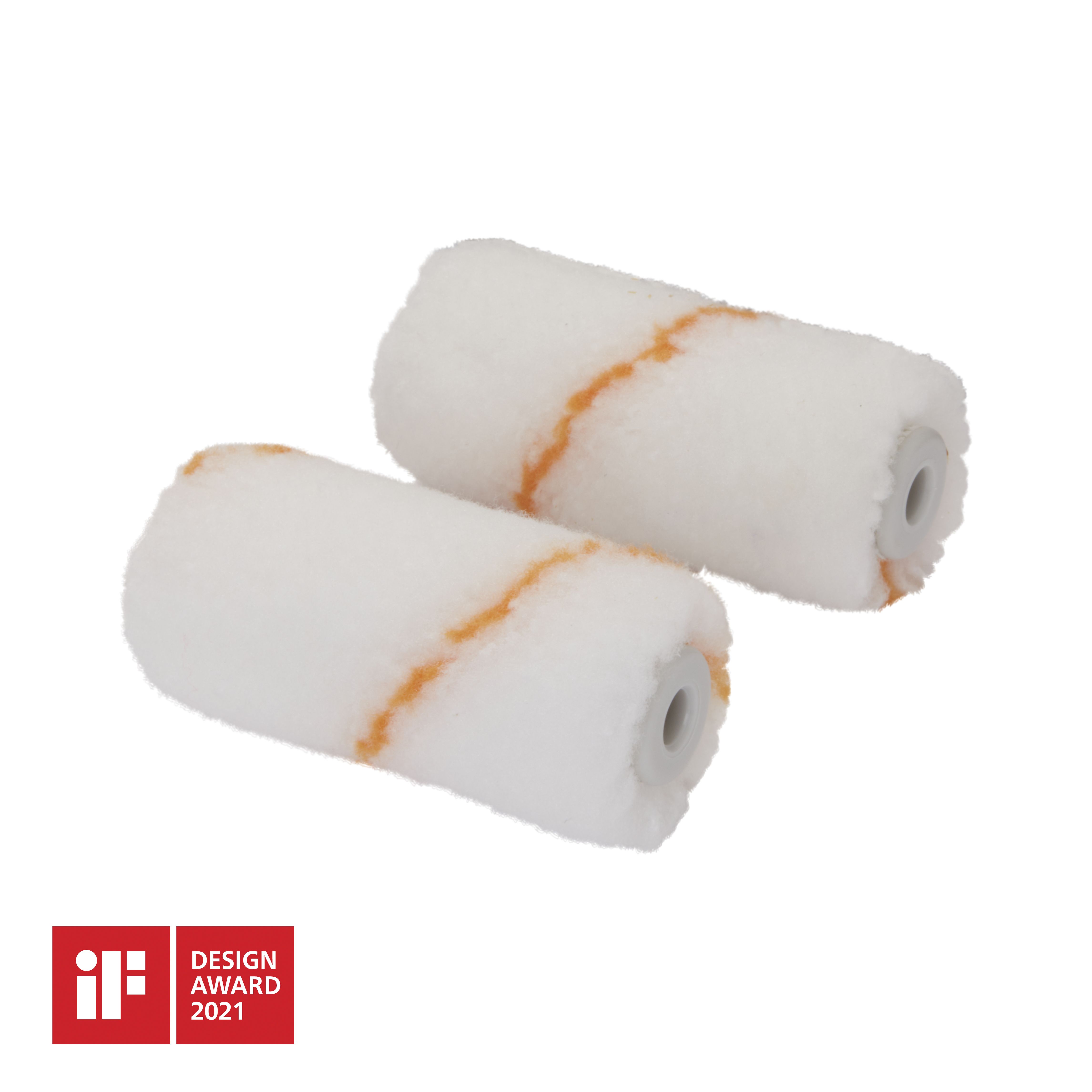 GoodHome Medium Pile Woven polyester Roller sleeve, Pack of 2