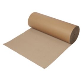 GoodHome Medium Reusable Slip resistant Corrugated paper Dust sheet , (L)12m x, (W)0.6m