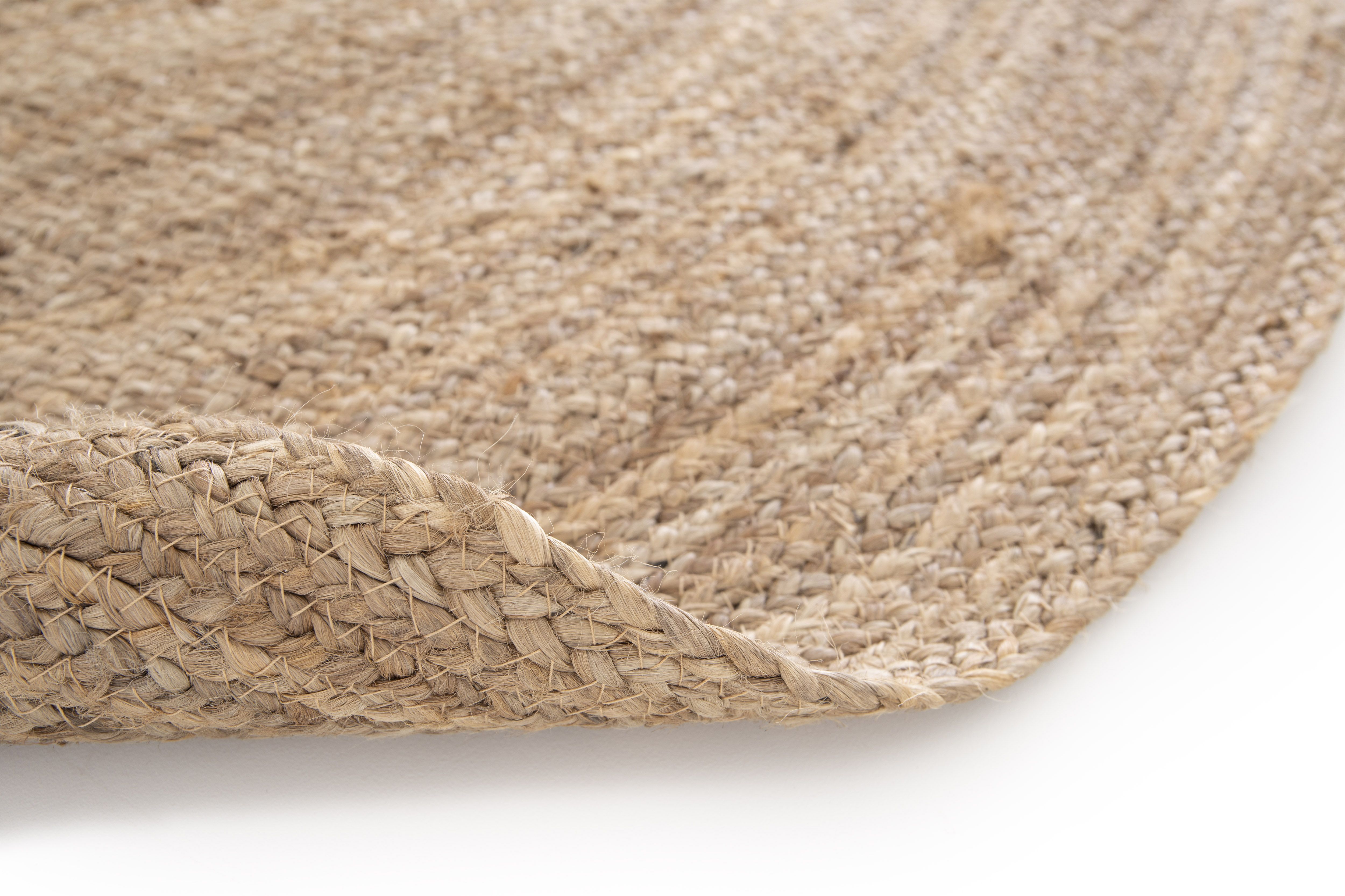 GoodHome Melua Natural Reversible Rug 80cmx80cm