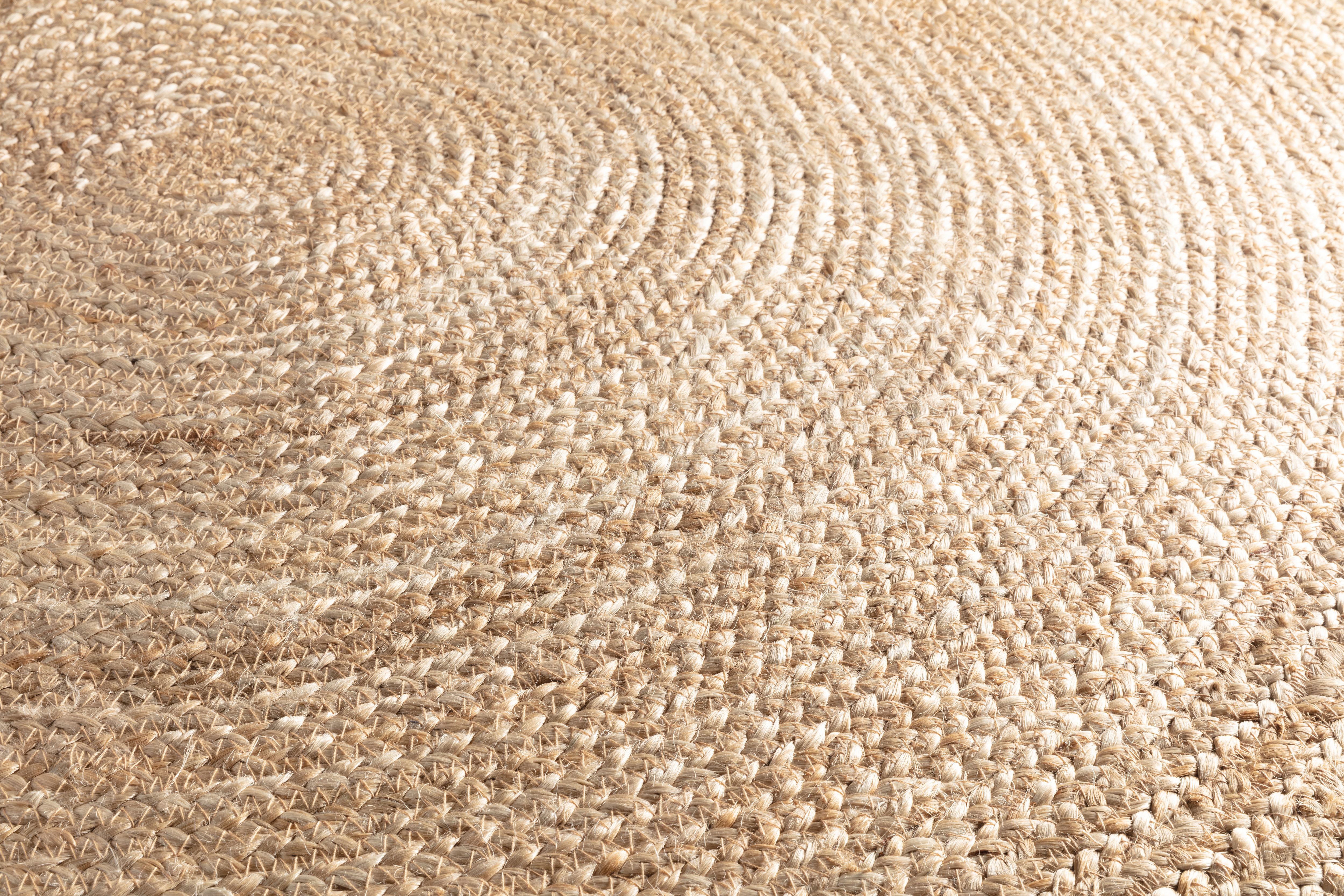 GoodHome Melua Natural Reversible Rug 80cmx80cm