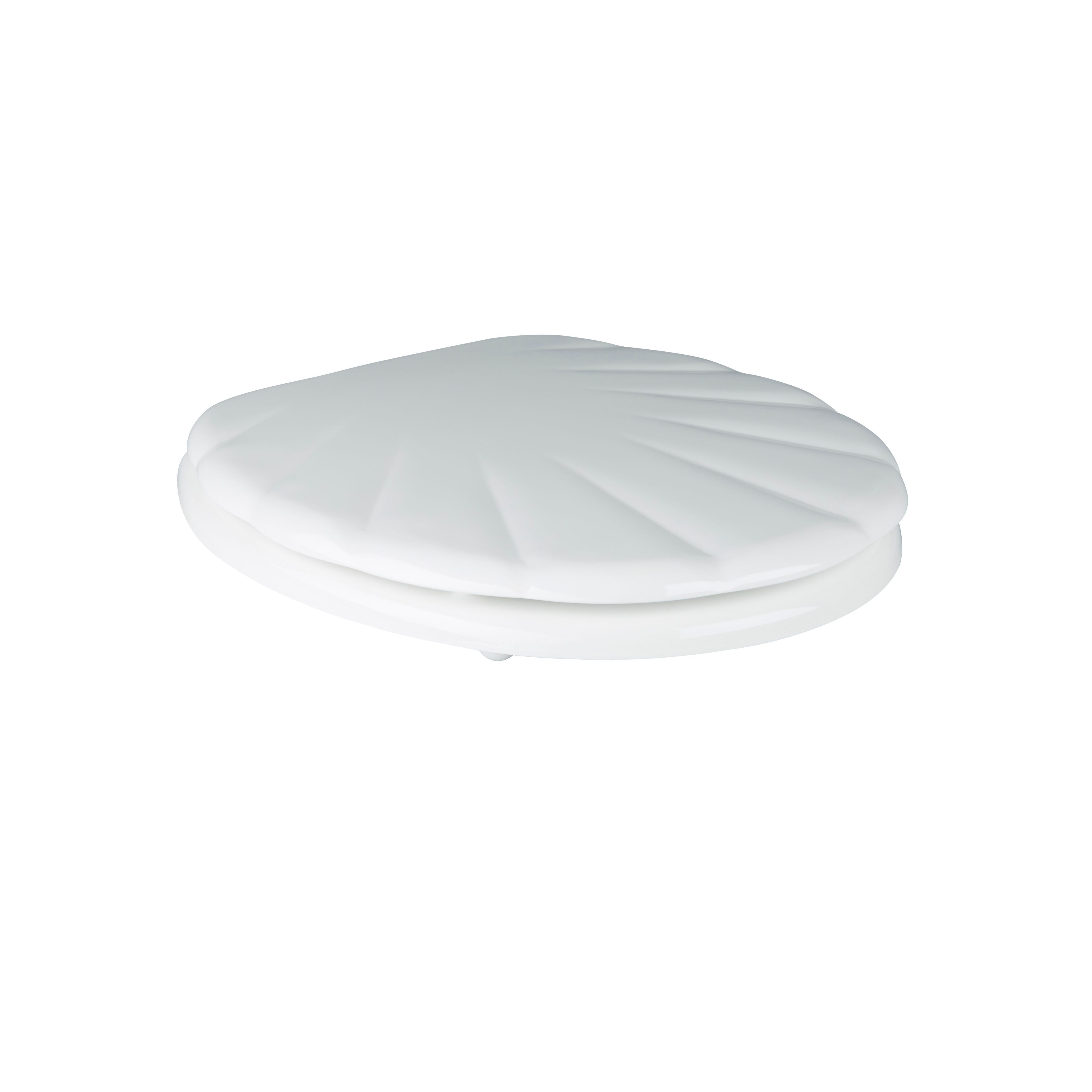 GoodHome Mendra Shell White Standard close Toilet seat