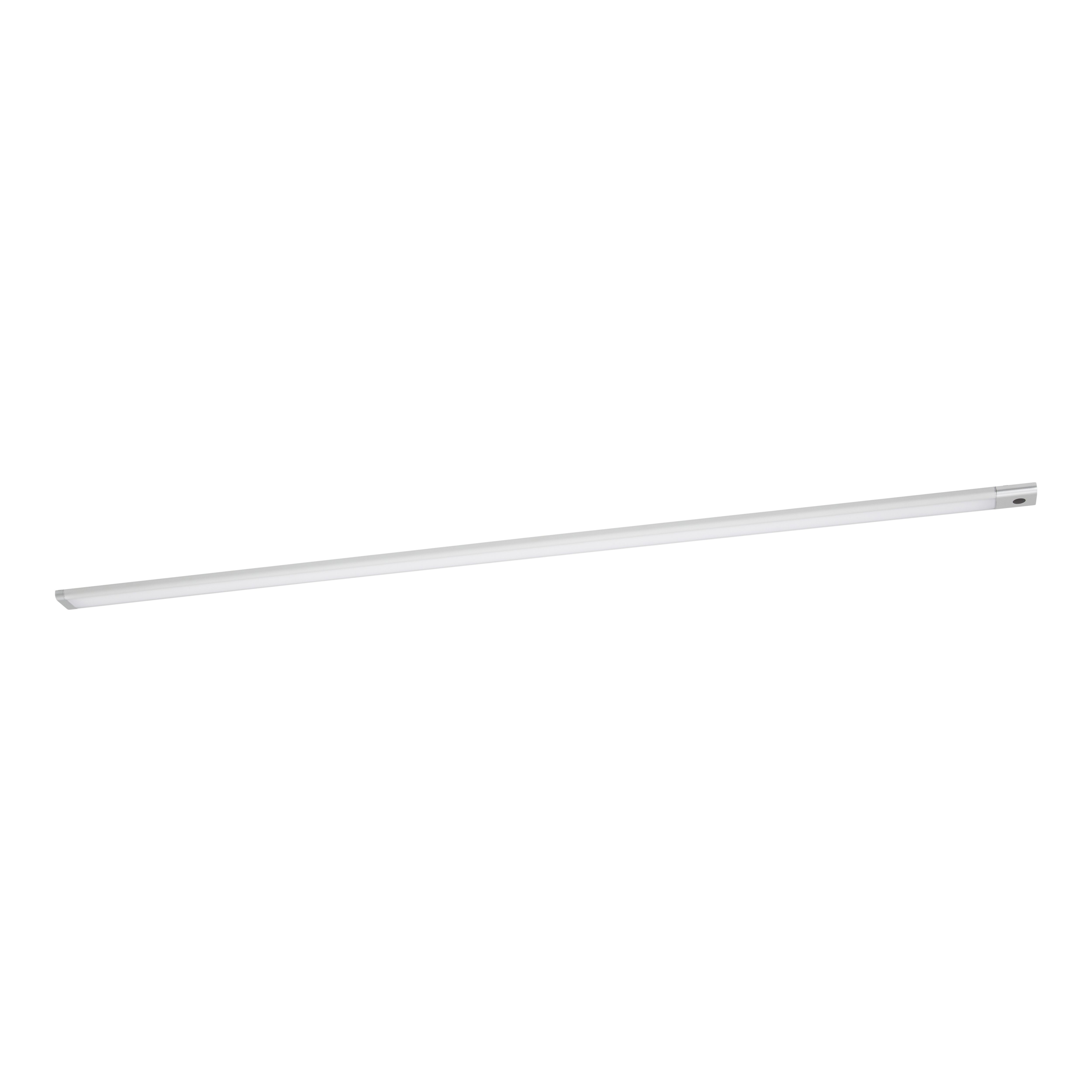 GoodHome Menezes White Silver effect Mains-powered LED Neutral white Under cabinet light IP20 (L)1185mm (W)42mm