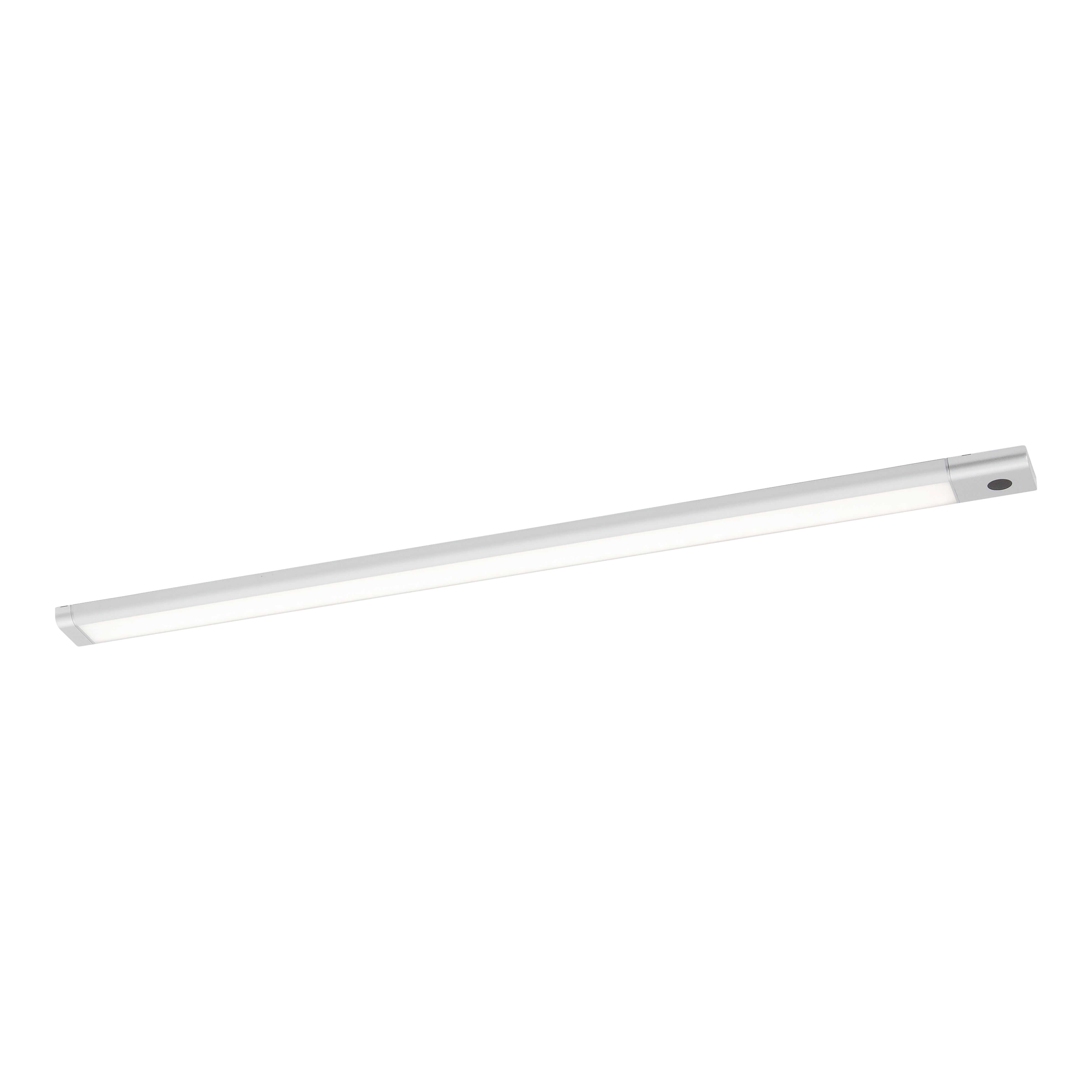 GoodHome Menezes White Silver effect Mains-powered LED Neutral white Under cabinet light IP20 (L)585mm (W)42mm