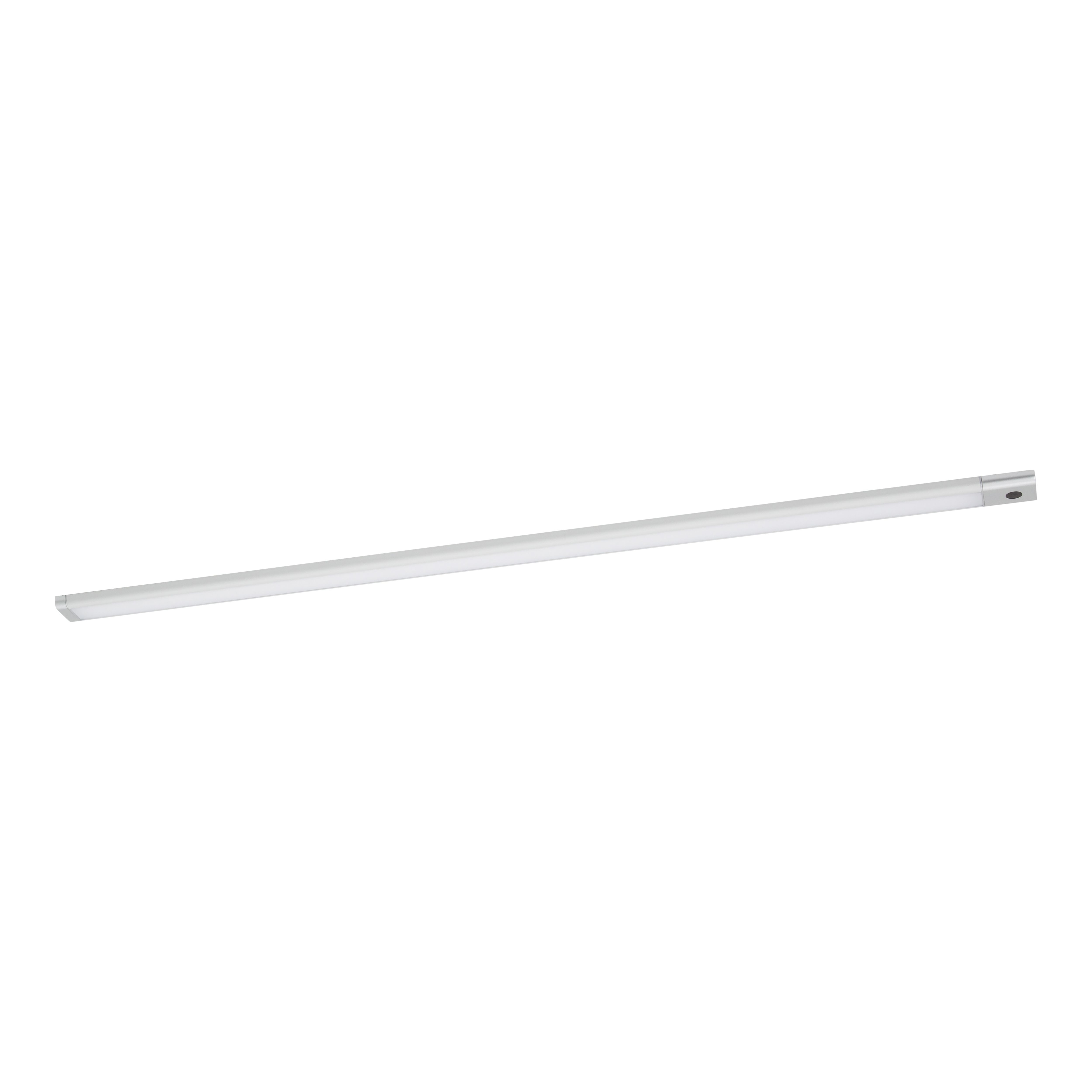 GoodHome Menezes White Silver effect Mains-powered LED Neutral white Under cabinet light IP20 (L)885mm (W)42mm