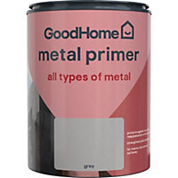 GoodHome Metal Grey Multi-surface Metal Primer & undercoat, 750ml