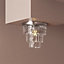 GoodHome Metal & plastic LED Chandelier Ceiling light