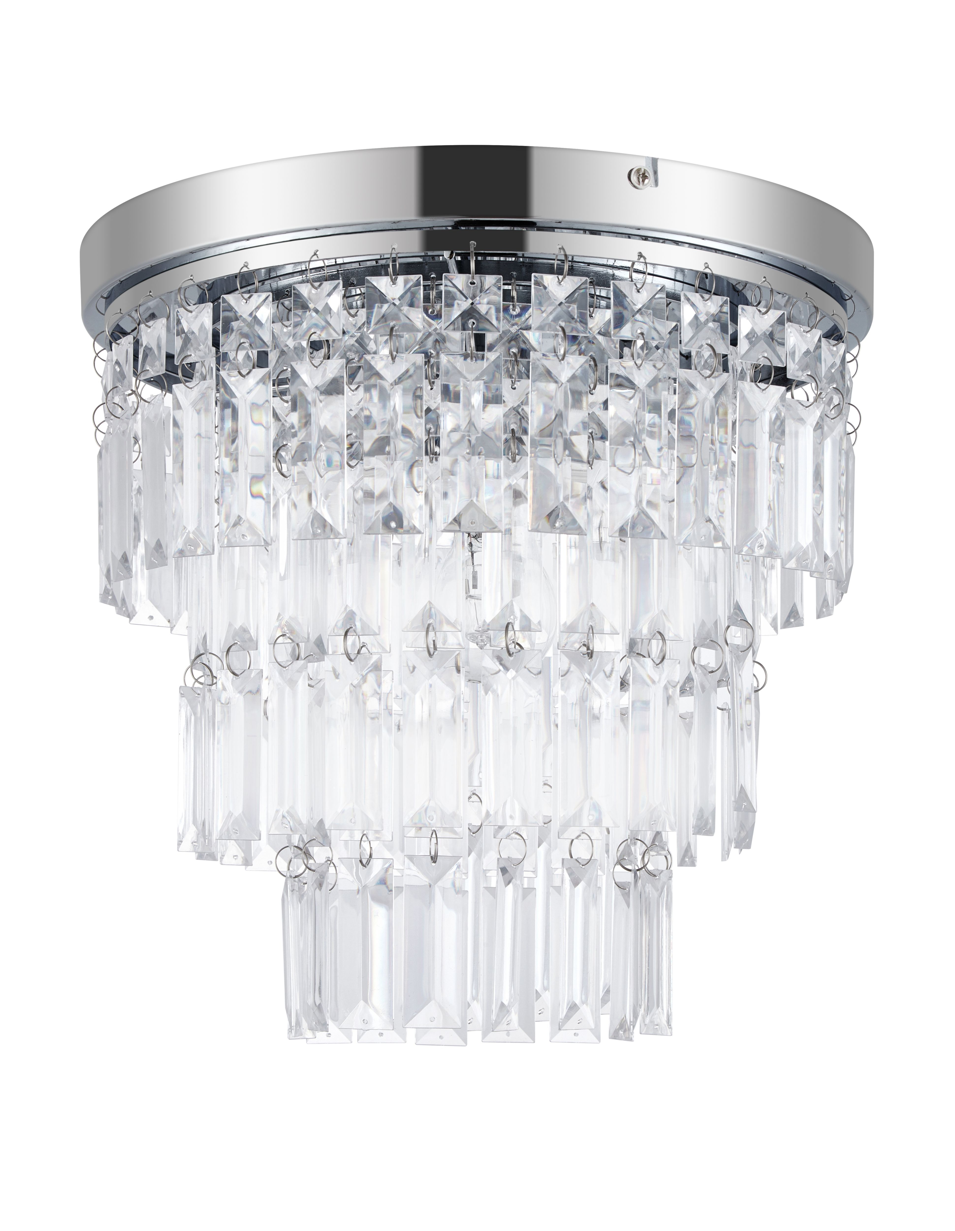 GoodHome Metal & plastic LED Chandelier Ceiling light