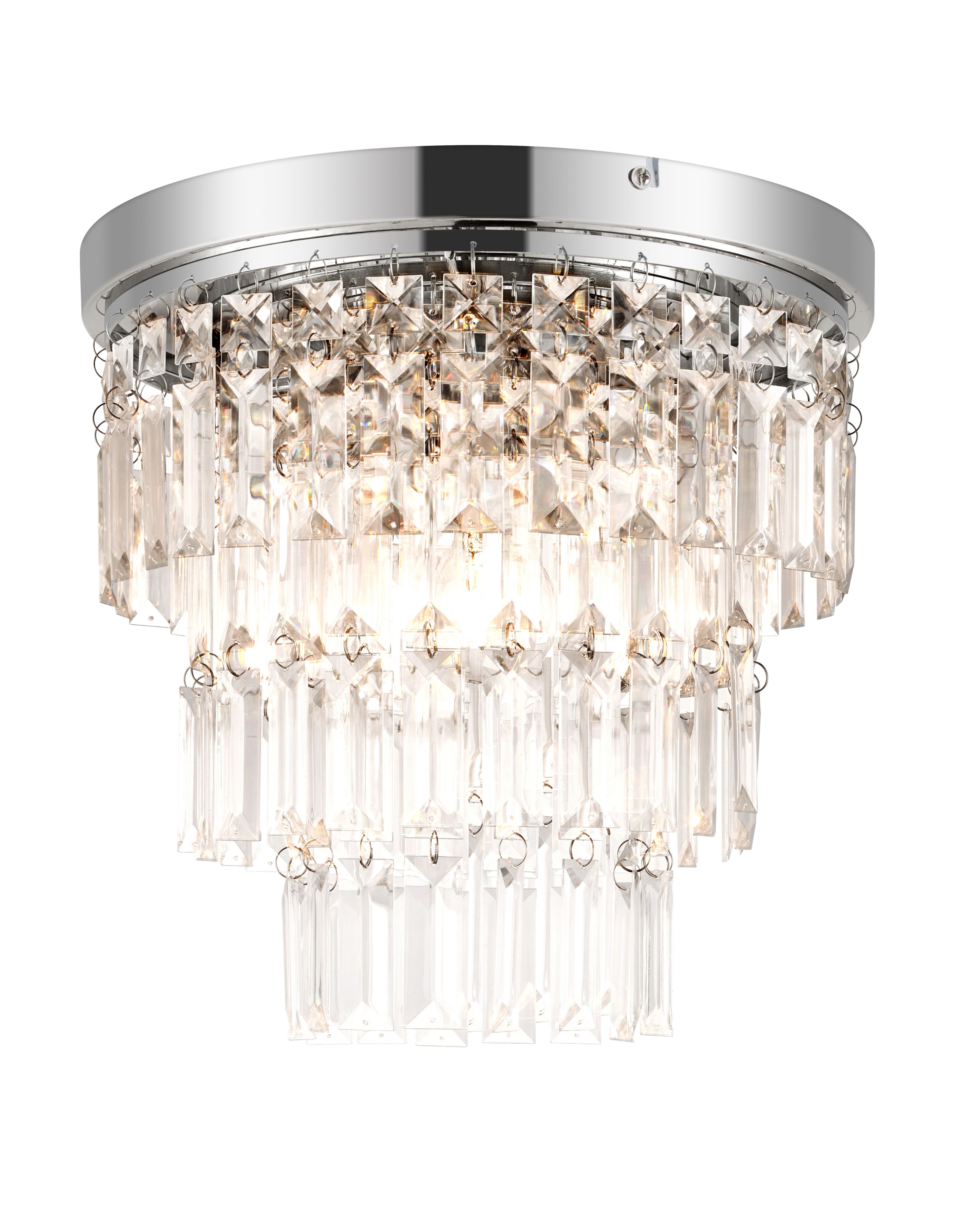 GoodHome Metal & plastic LED Chandelier Ceiling light