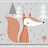 GoodHome Meyeri Multicolour Cartoon foxes Vinyl effect Smooth Border
