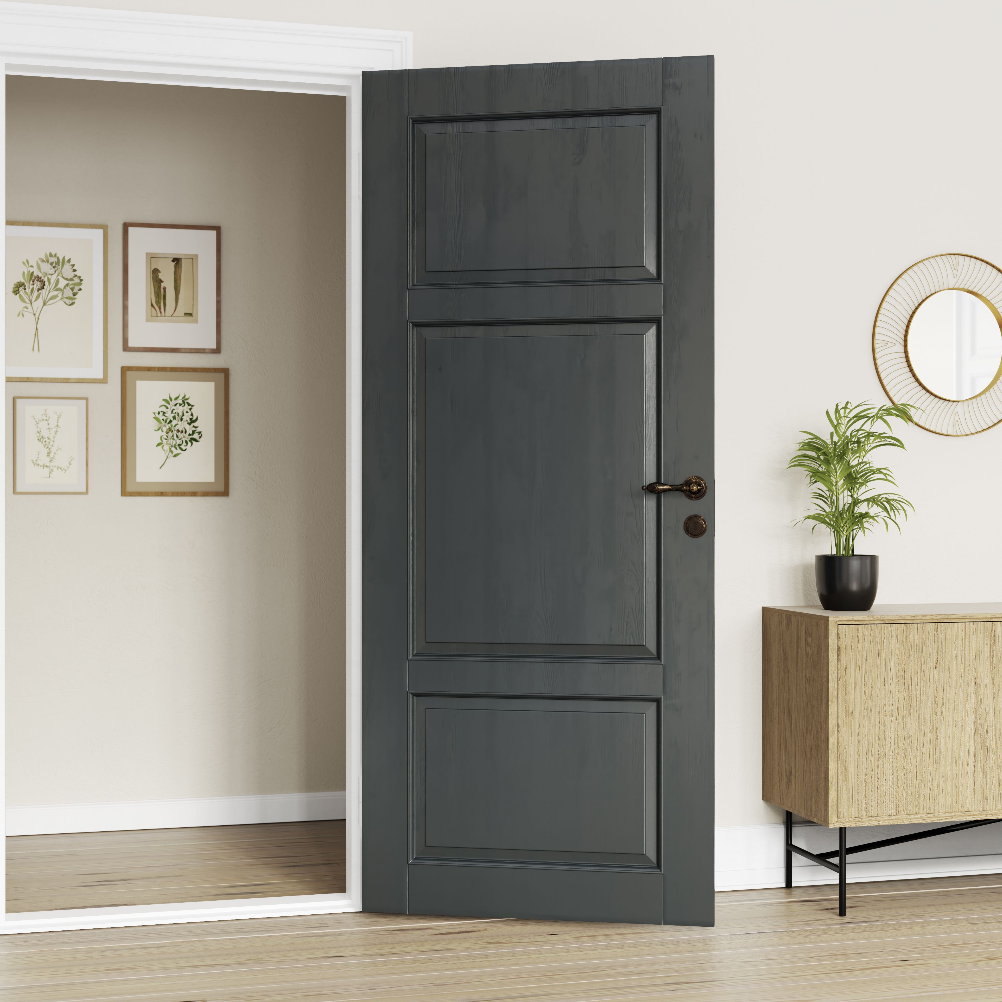 GoodHome Mid Grey Gloss Multi-surface Furniture Wood varnish, 250ml