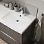 GoodHome Mila White Rectangular Counter top Basin (W)120cm