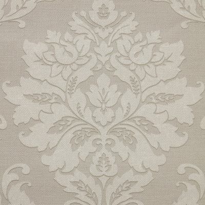 GoodHome Mire Beige Woven effect Damask Textured Wallpaper