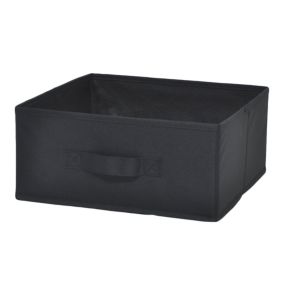 GoodHome Mixxit Black Storage basket (H)14cm (W)31cm