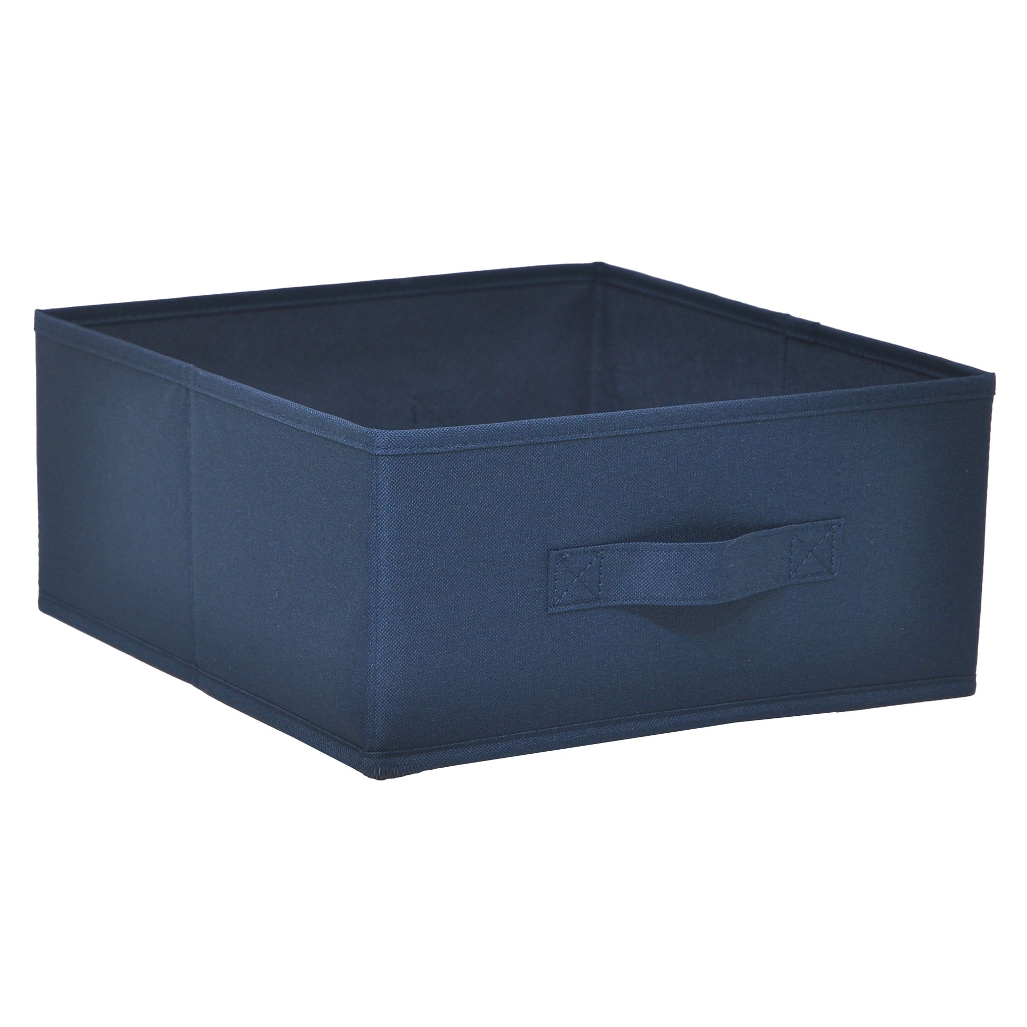 GoodHome Mixxit Dark blue Storage basket (H)14cm (W)31cm