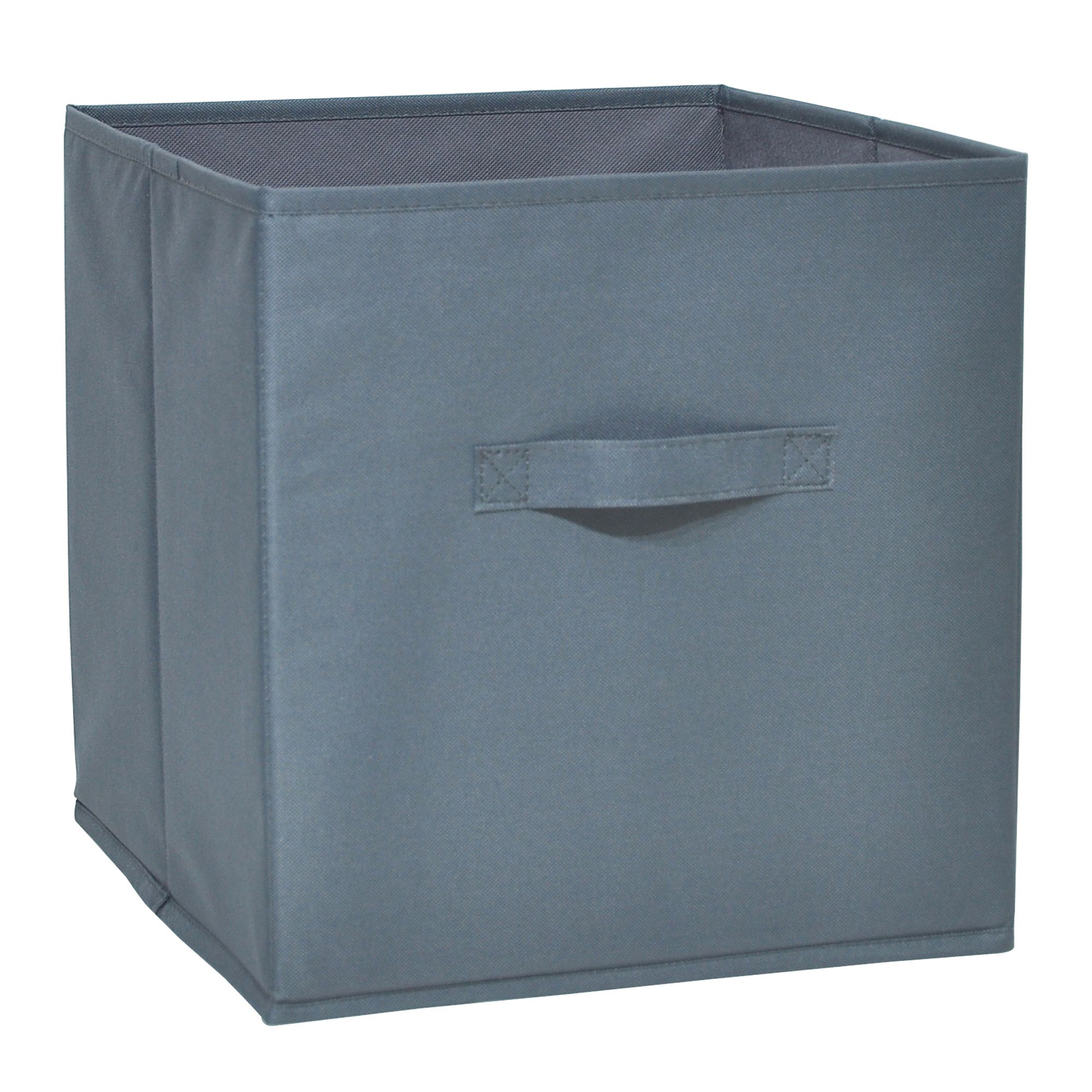 GoodHome Mixxit Dark grey Storage basket (H)31cm (W)31cm