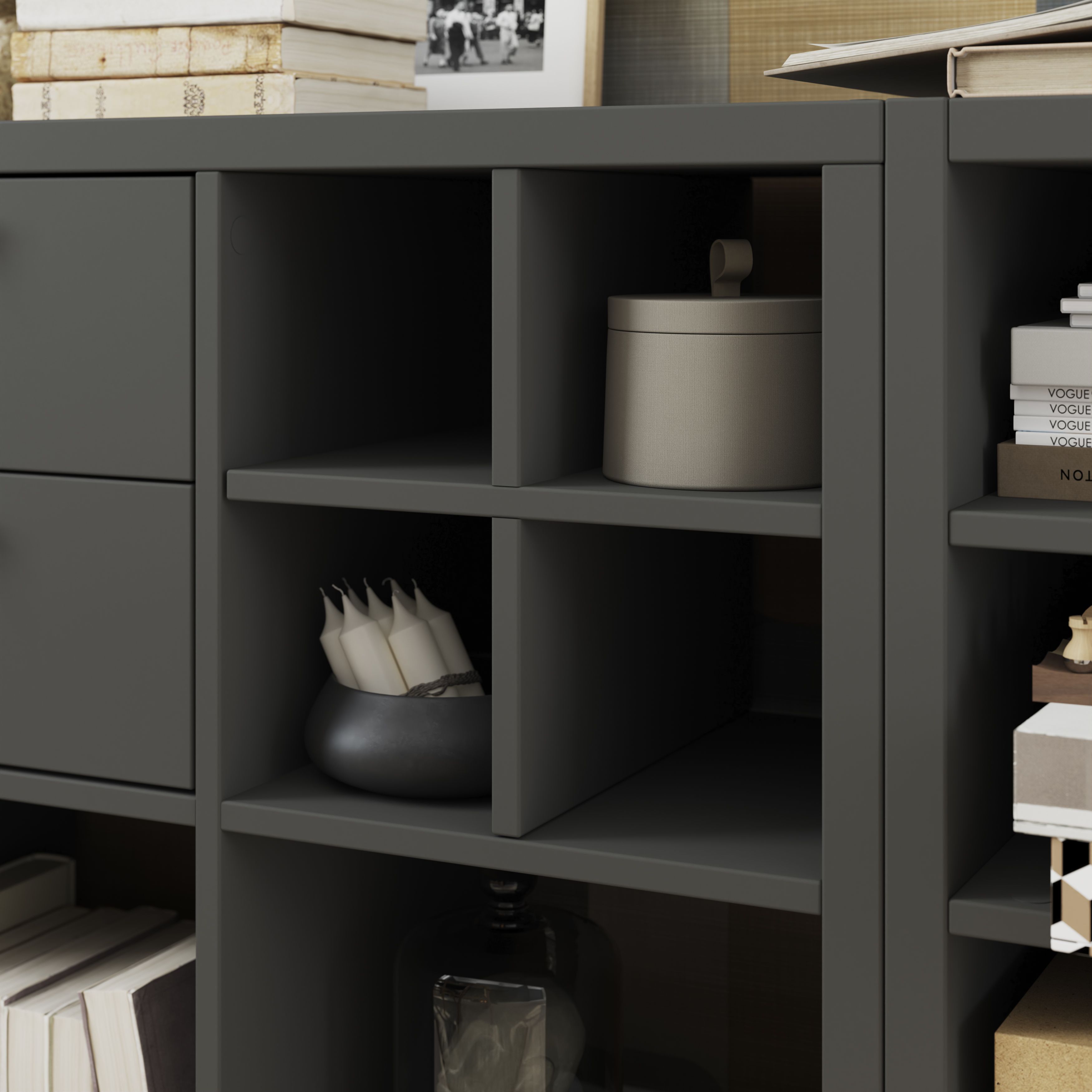 GoodHome Mixxit Grey Divider (D)326mm (W)329mm