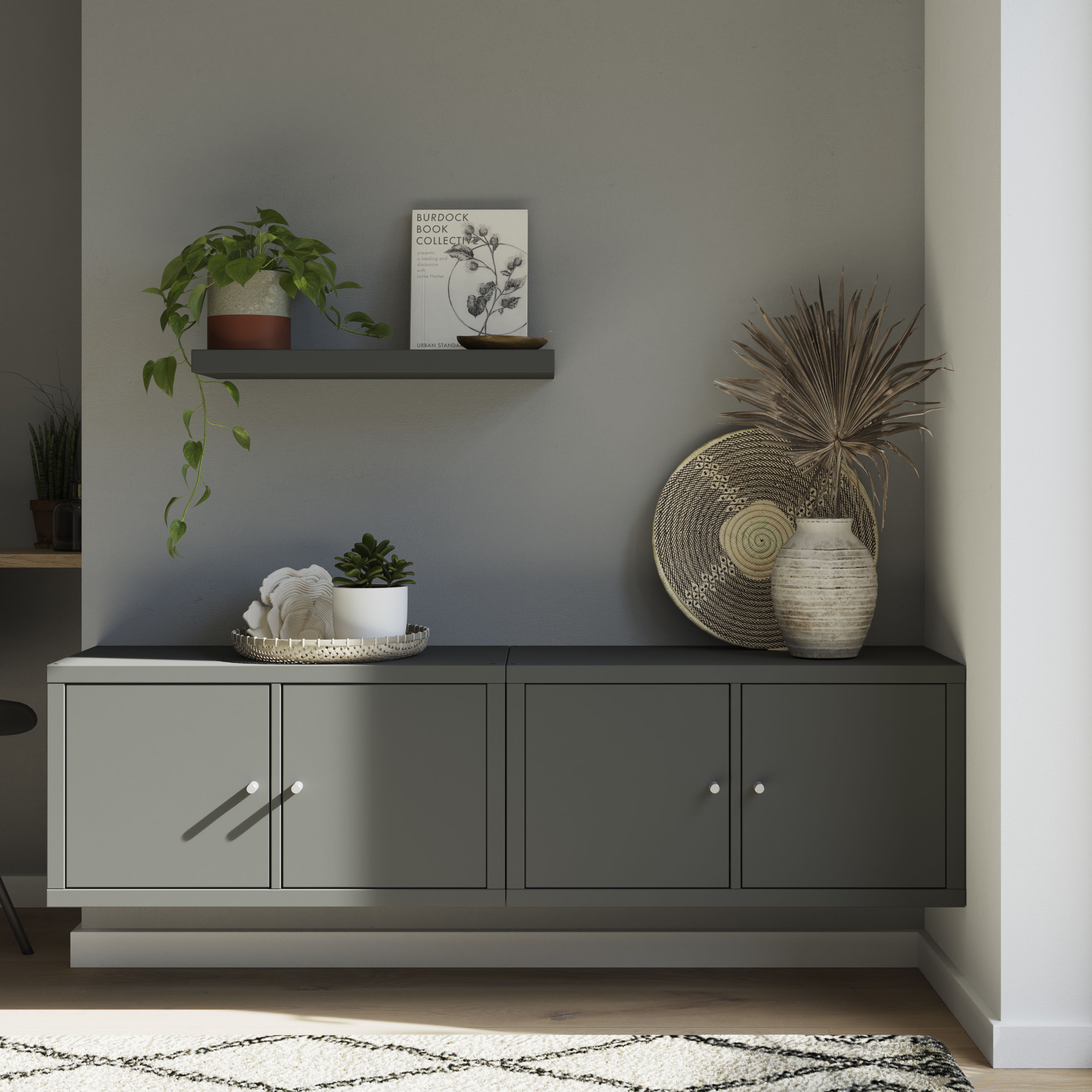 GoodHome Mixxit Grey Modular Cabinet door (H)329mm (W)330mm