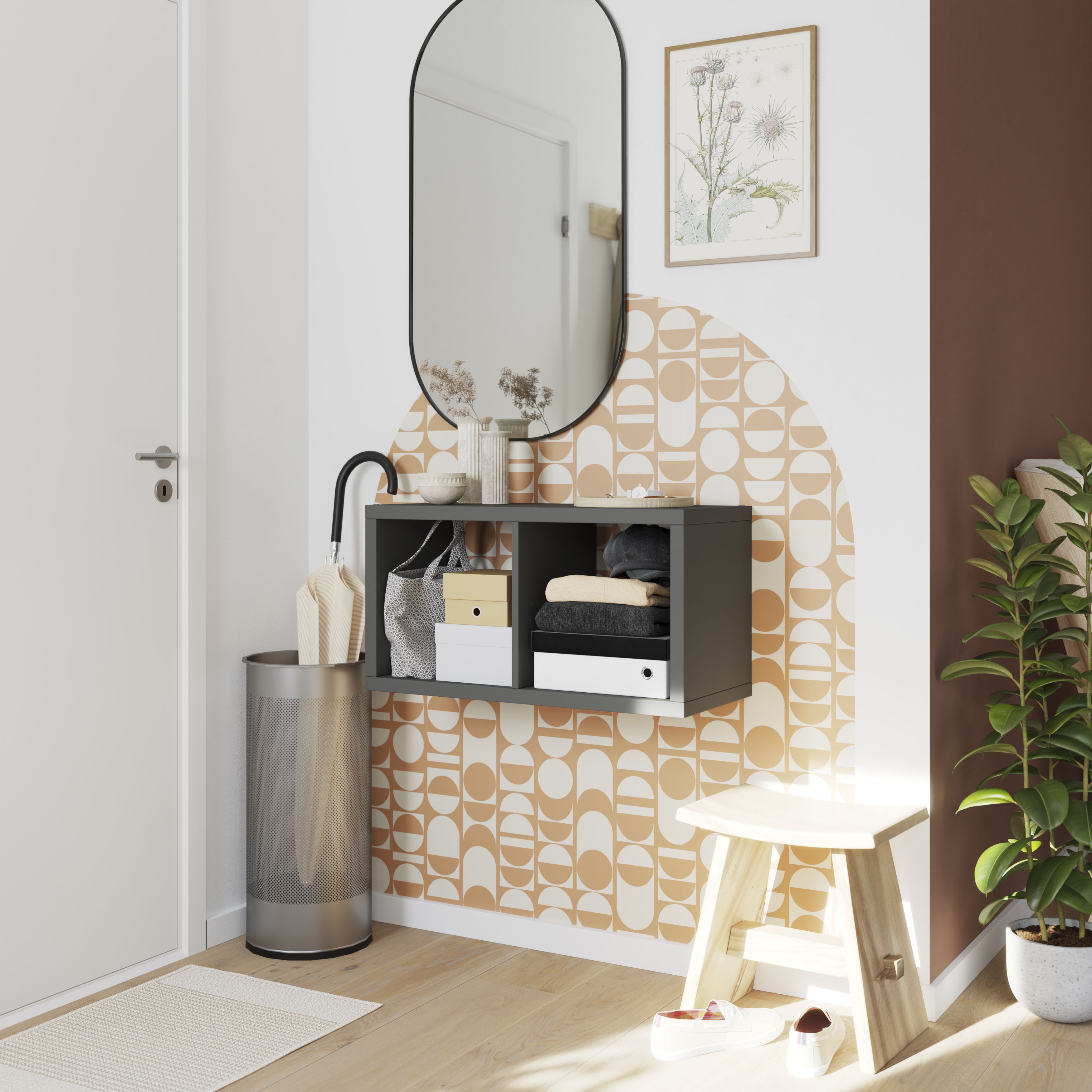 GoodHome Mixxit Grey Modular Cabinet door (H)329mm (W)330mm