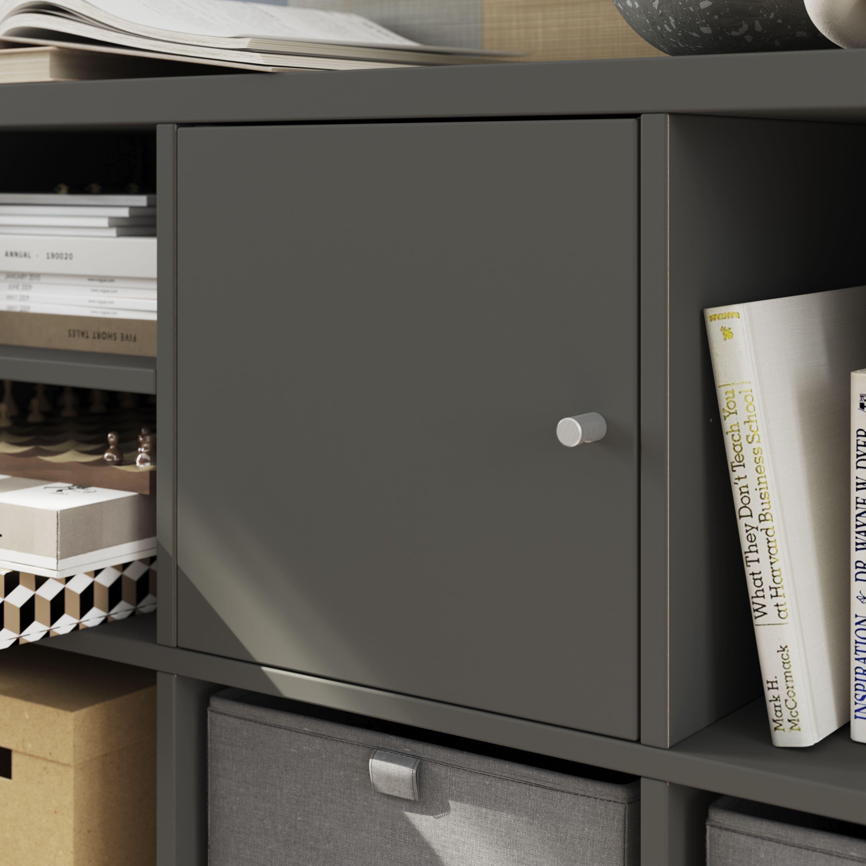 GoodHome Mixxit Grey Modular Cabinet door (H)329mm (W)330mm