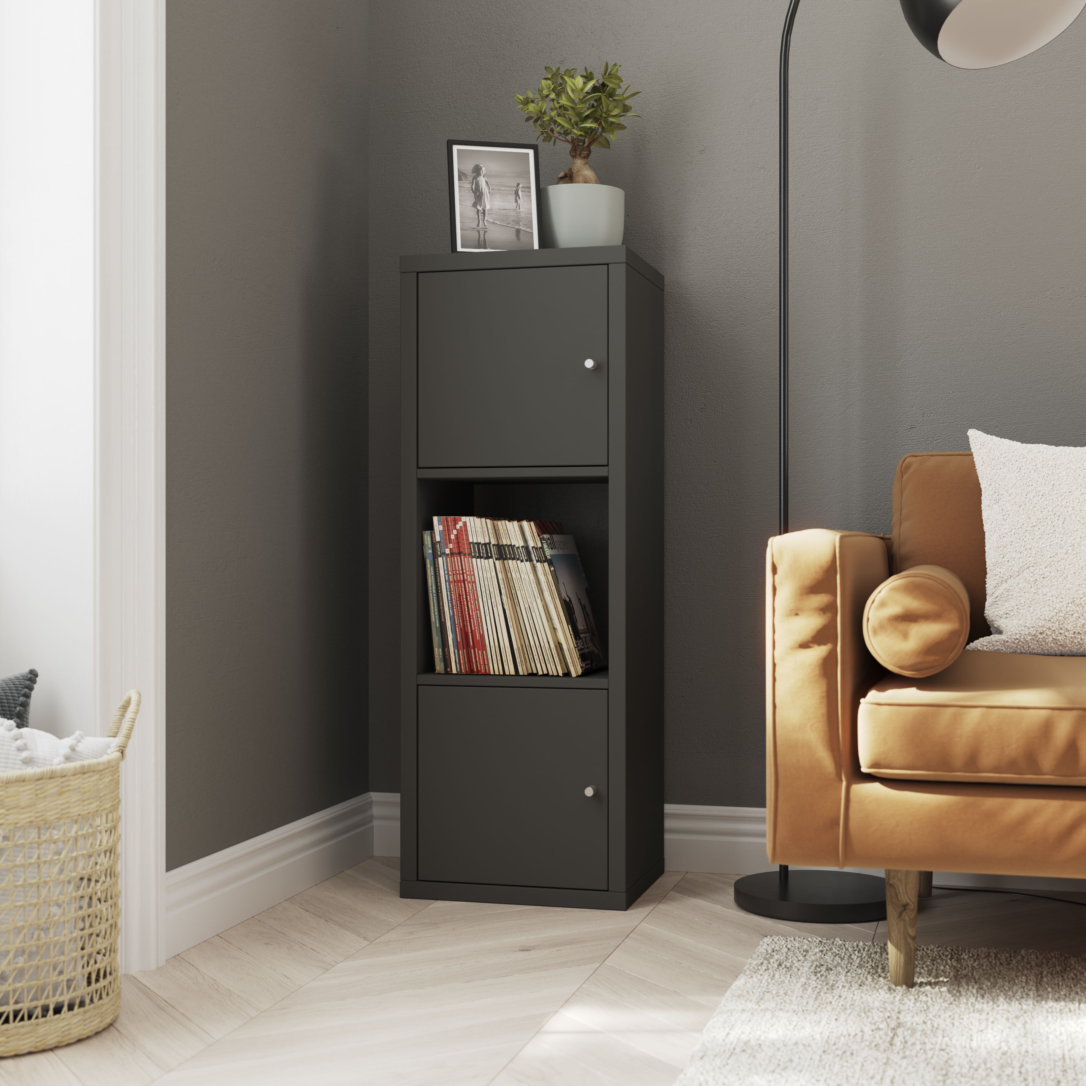 GoodHome Mixxit Grey Modular Cabinet door (H)329mm (W)330mm