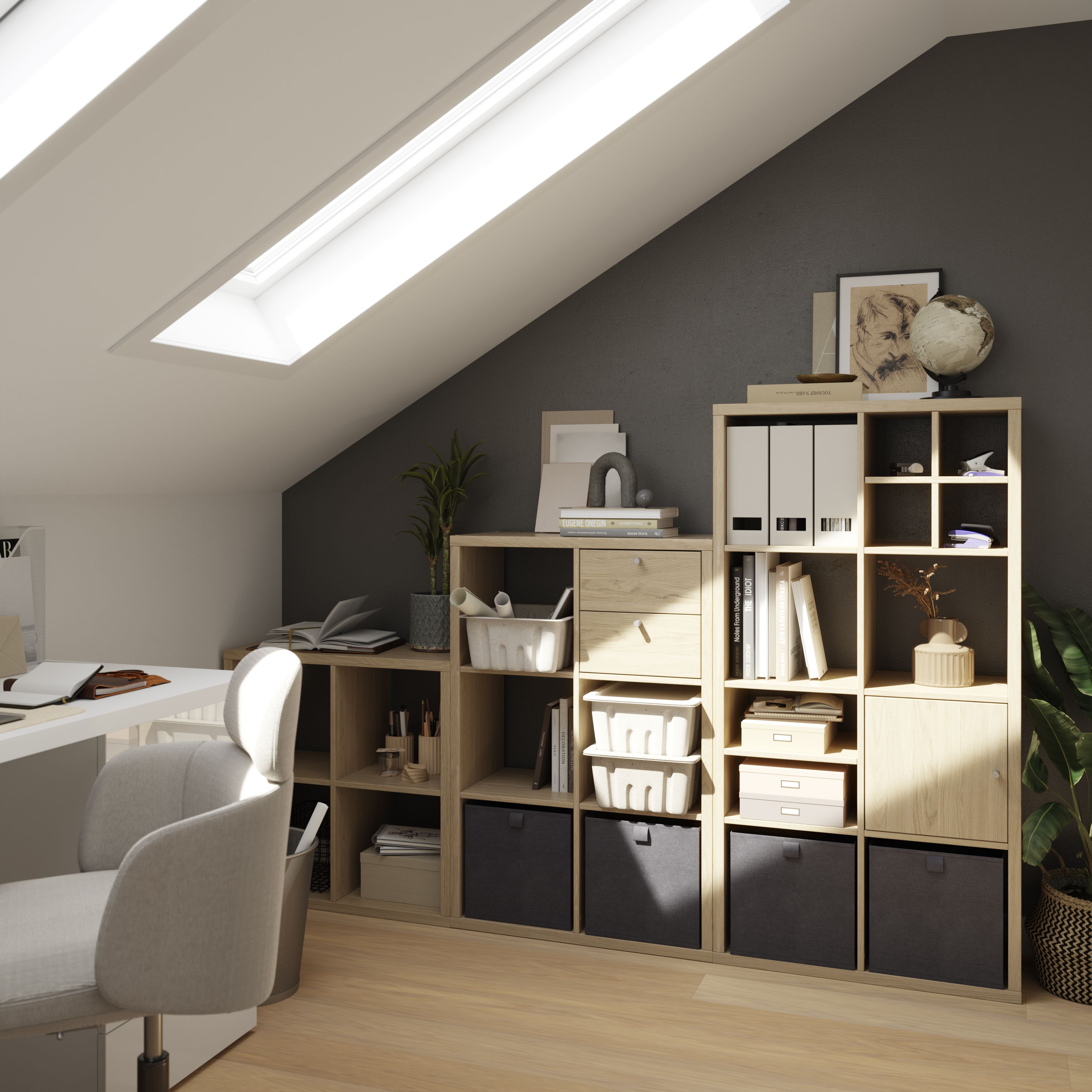 GoodHome Mixxit Natural oak effect Internal Modular Drawer kit (H)329mm (W)330mm (D)325mm